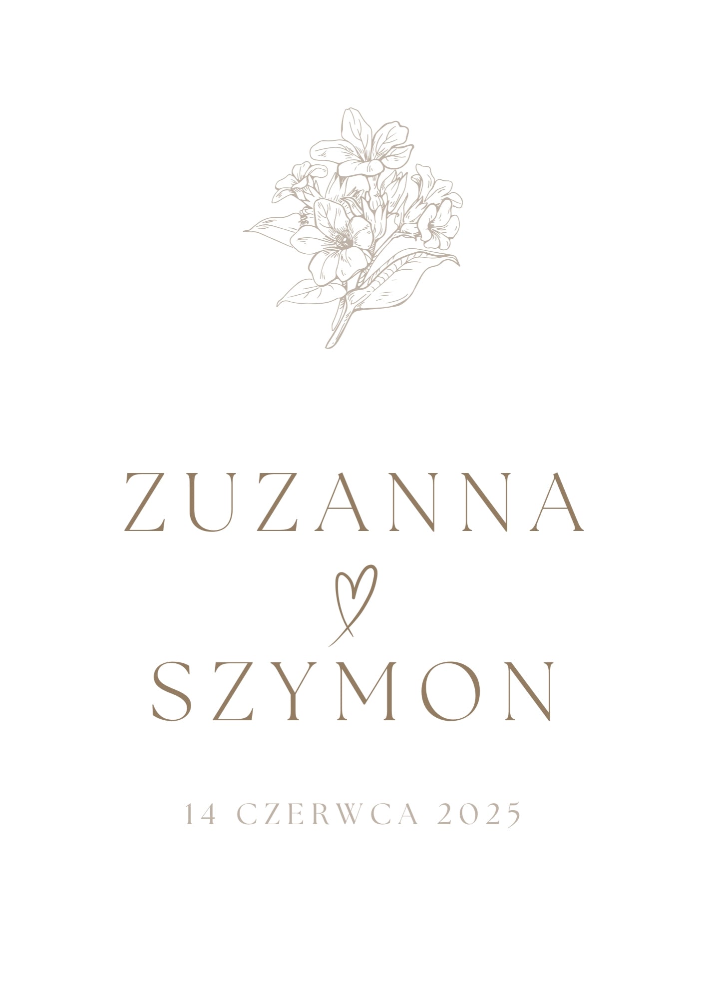 Personalizowany Plakat z Imionami i Datą – Pamiątka Ślubu, Rocznicy lub Zaręczyn