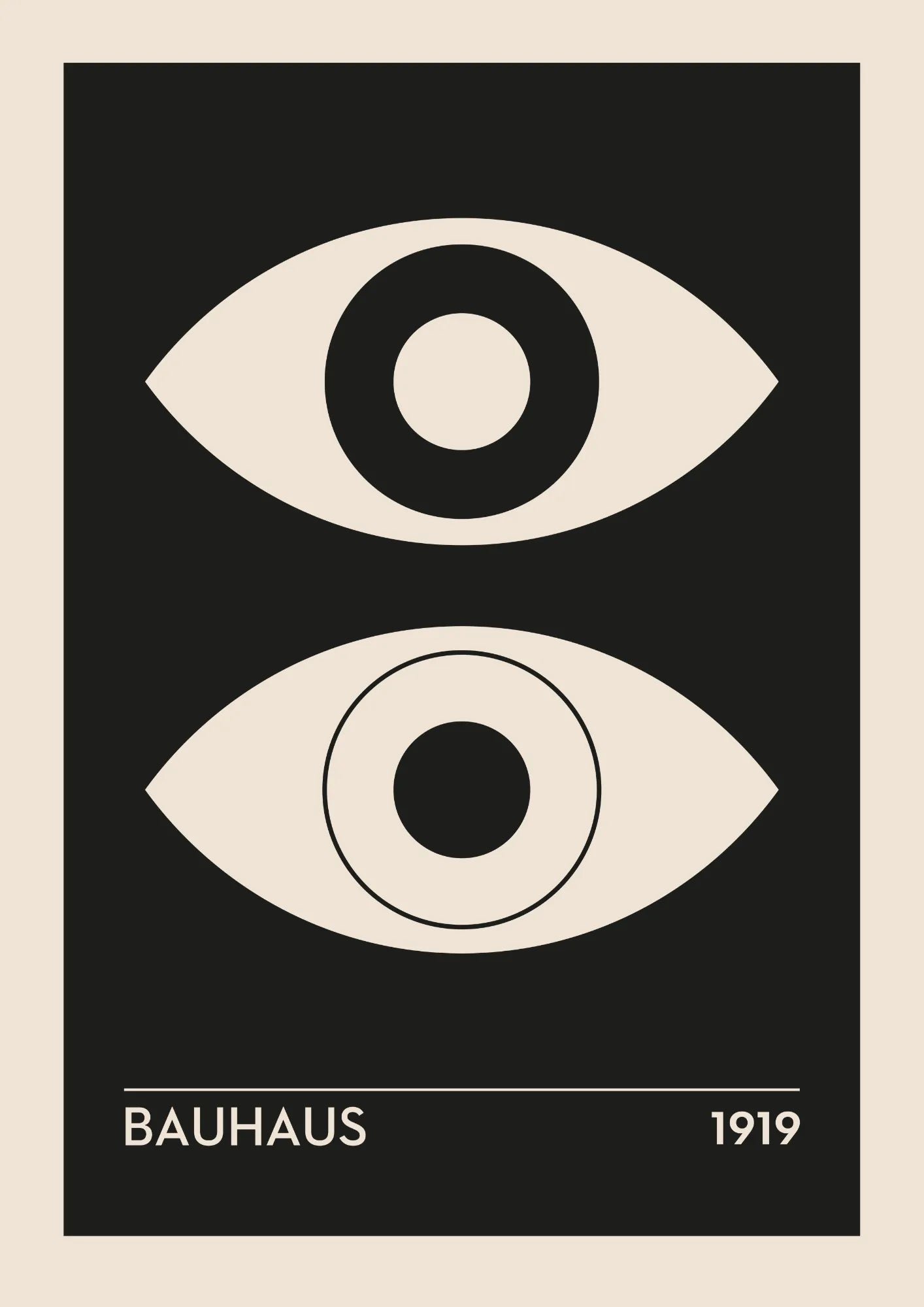 Bauhausowe Oko Nowoczesności Plakat