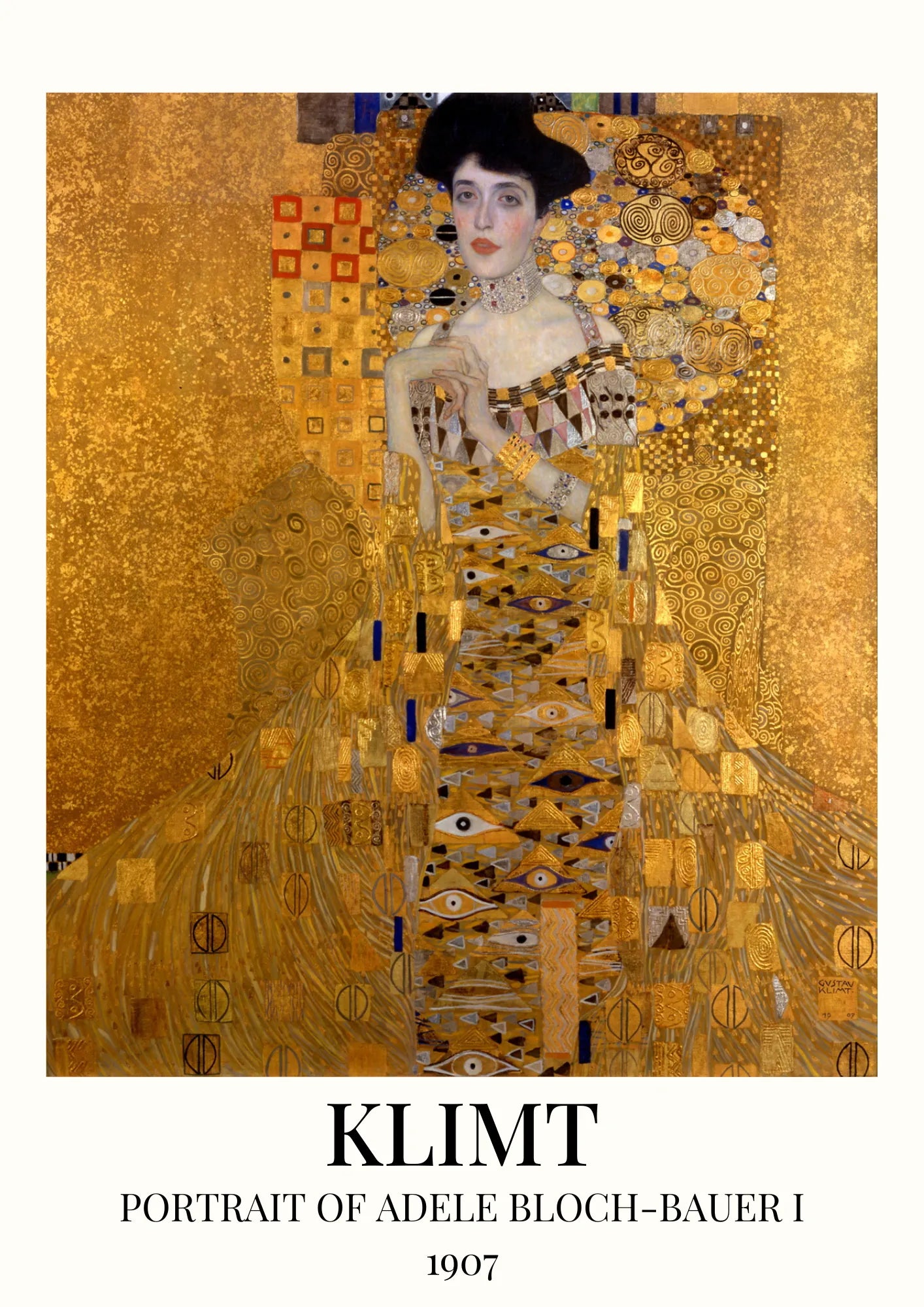 Klimt Portret Adeli Bloch-Bauer I 1907 Plakat