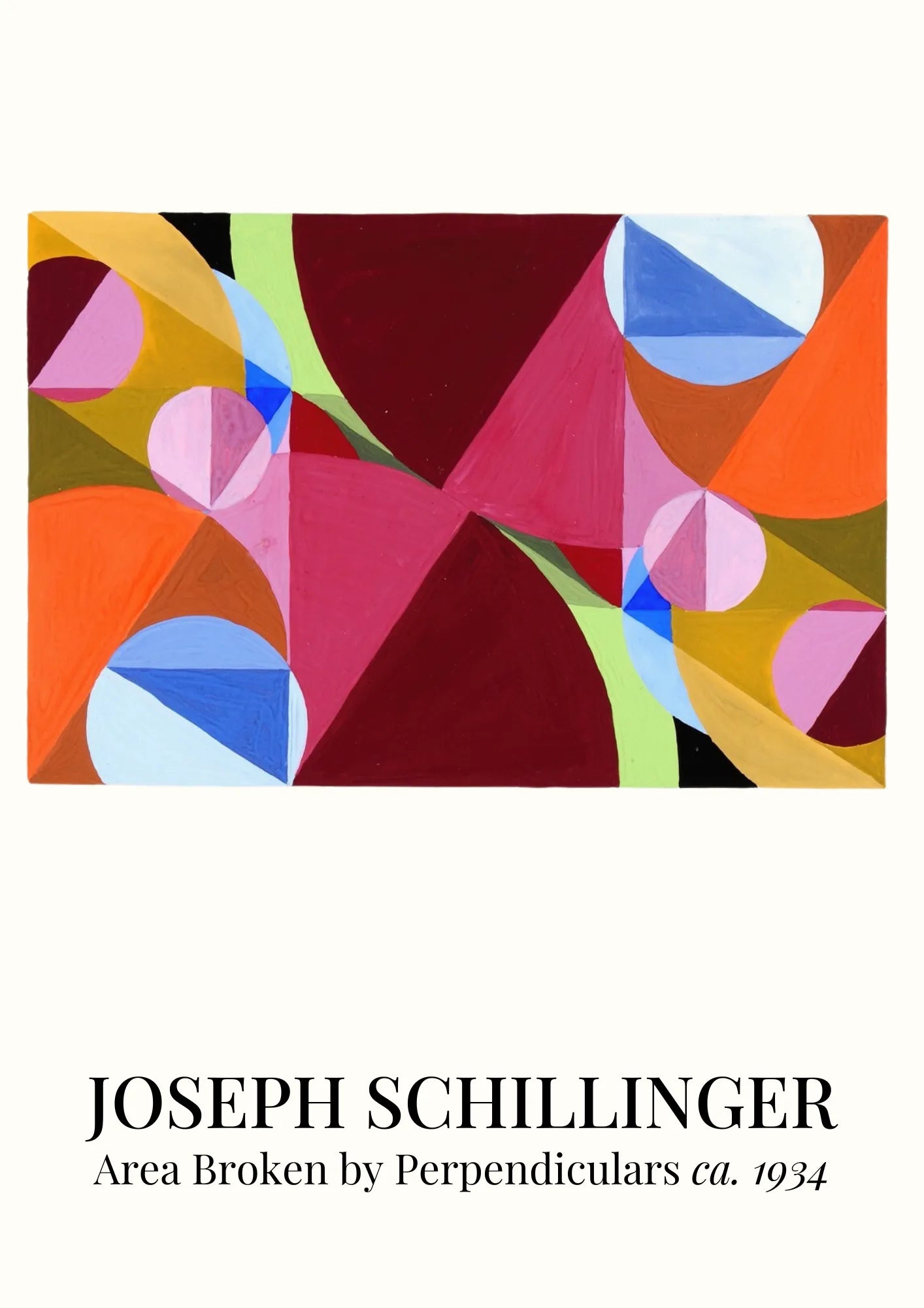 Schillinger Geometryczna Abstrakcja Plakat
