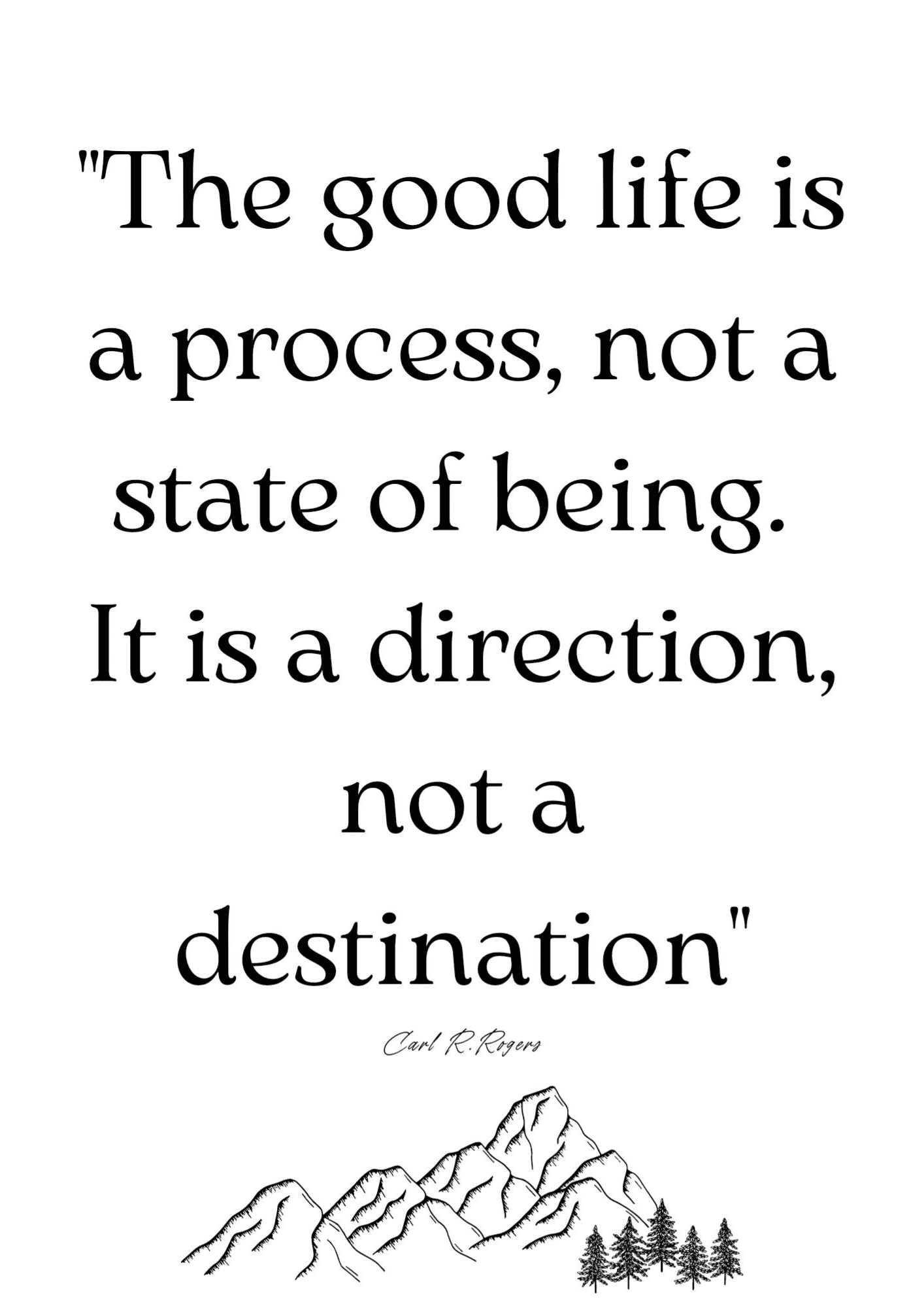 The Good Life Quote Plakat