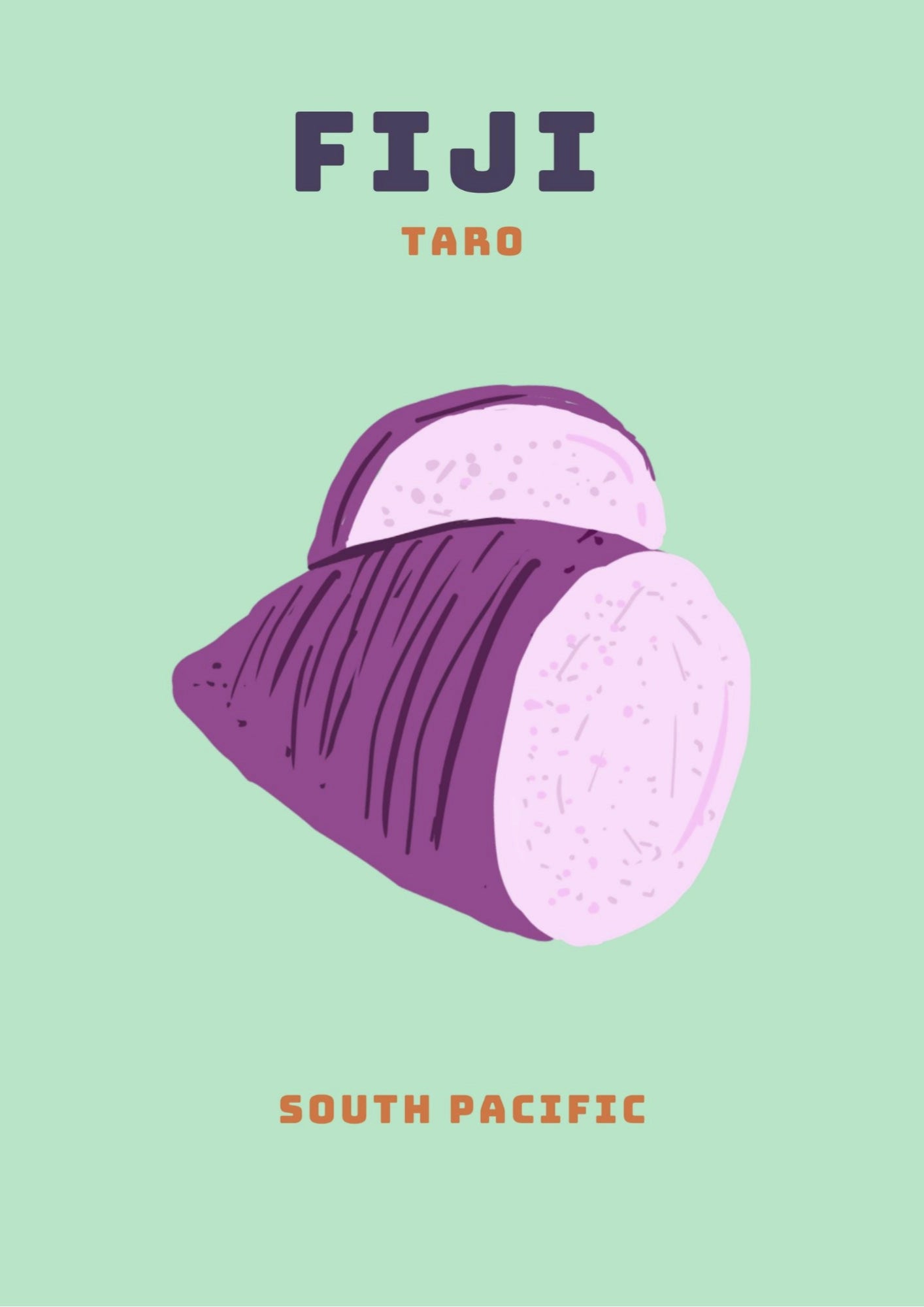 Fiji Taro South Pacific Plakat