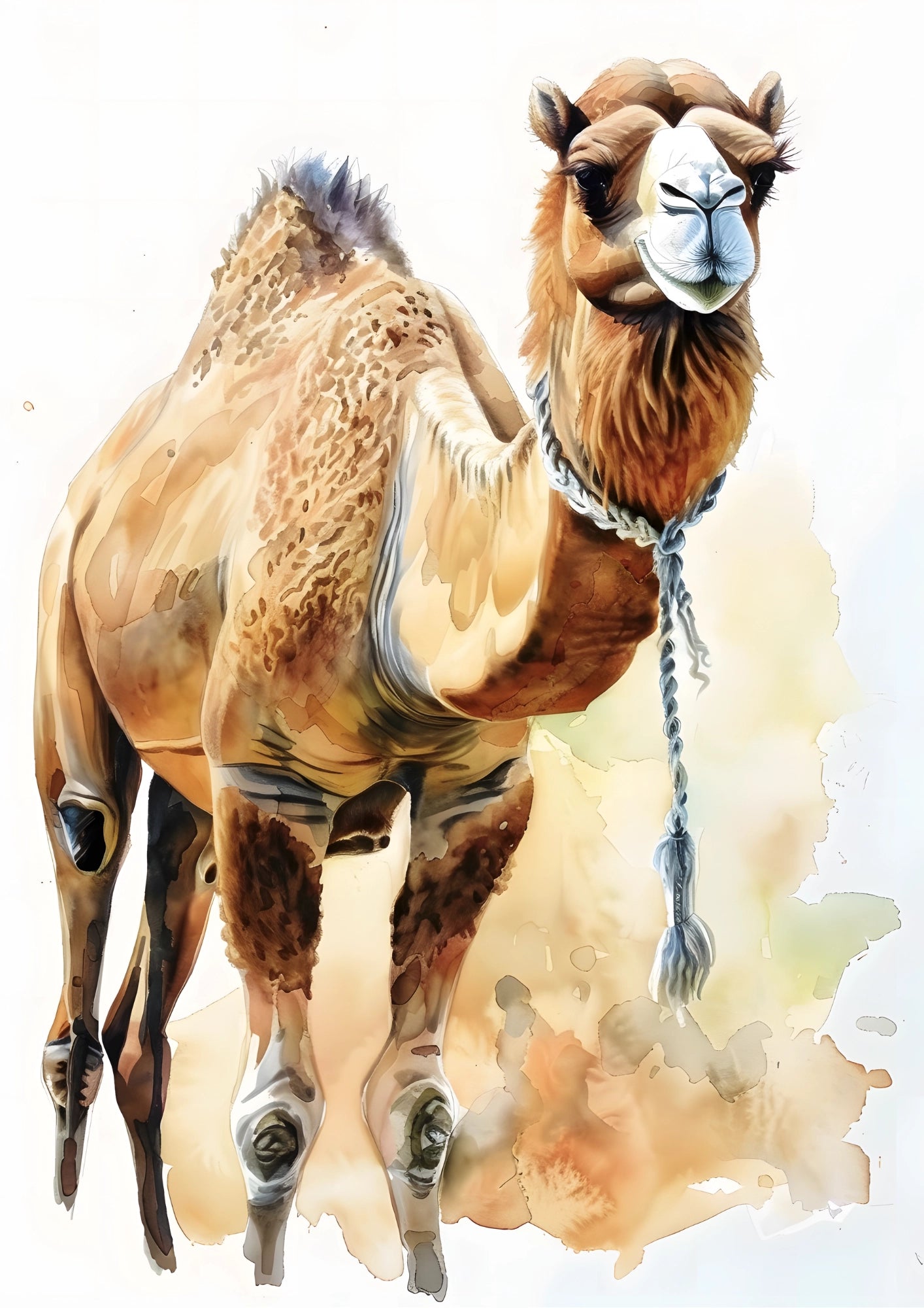 Wielbłąd na Pustynnym Szlaku Plakat