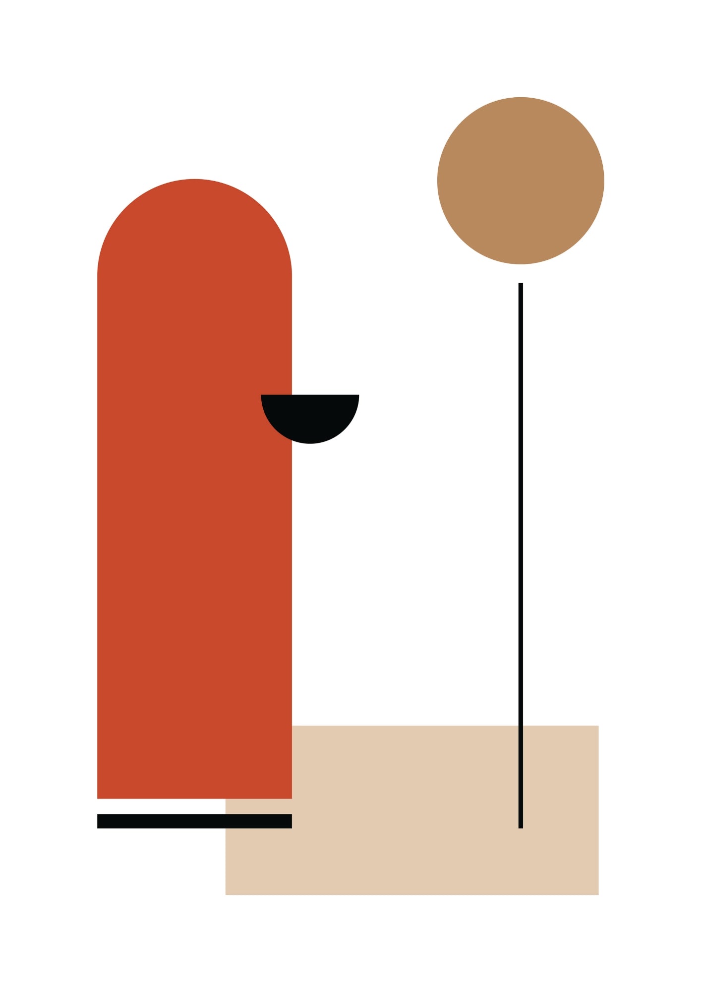 Abstrakcyjne Figury Geometryczne Plakat