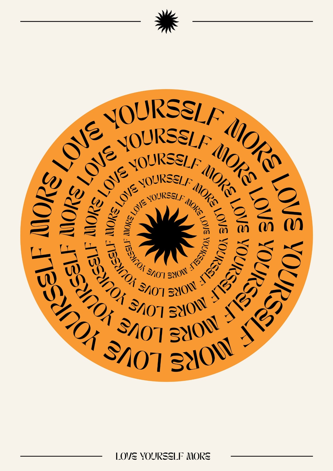 Love Yourself More Plakat