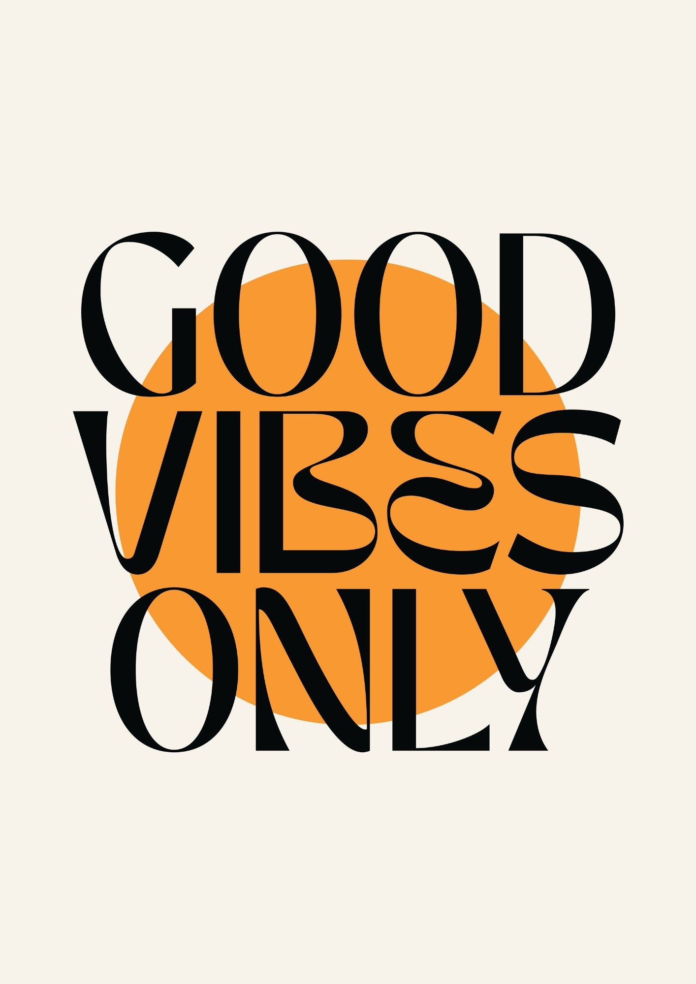 Pozytywne Wibracje Tylko Plakat