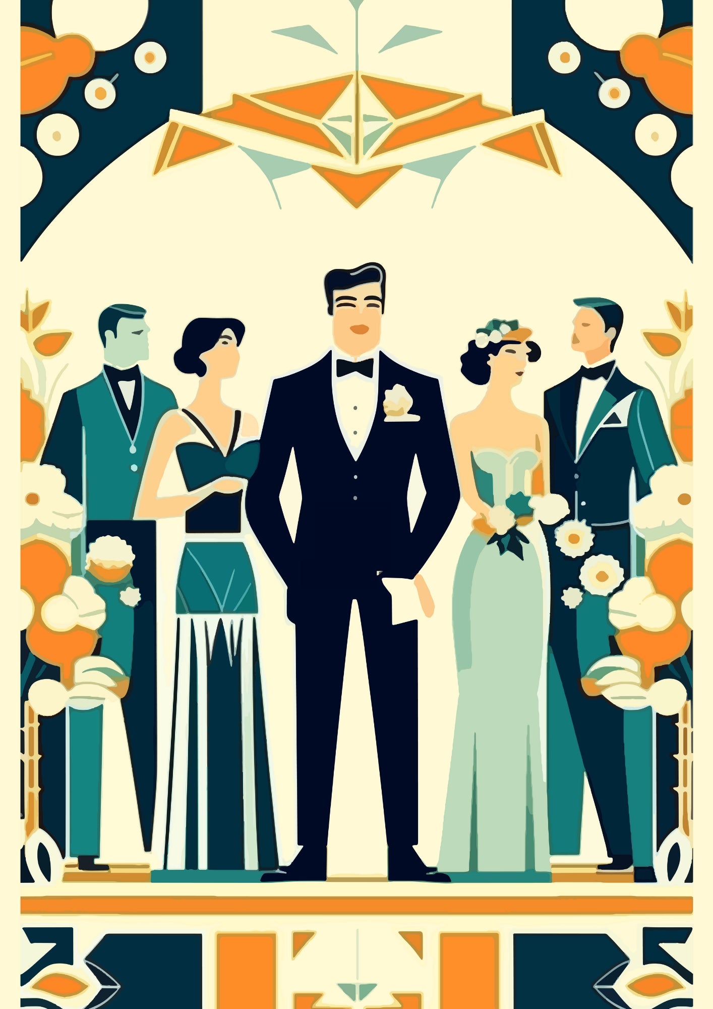 Art Deco Wesele – Plakat