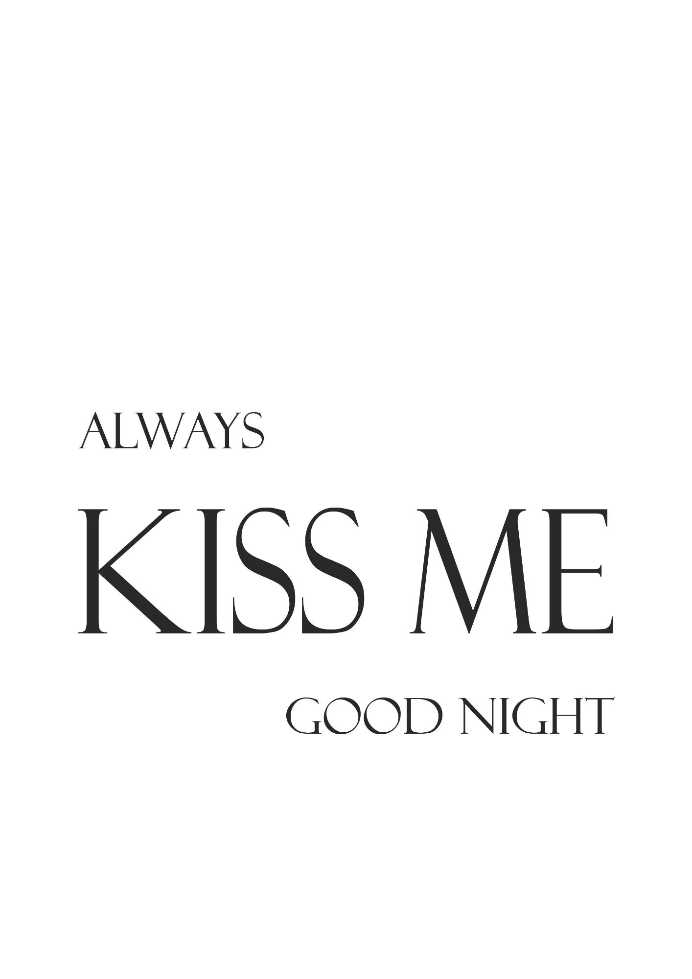 Zawsze Pocałuj Mnie Plakat