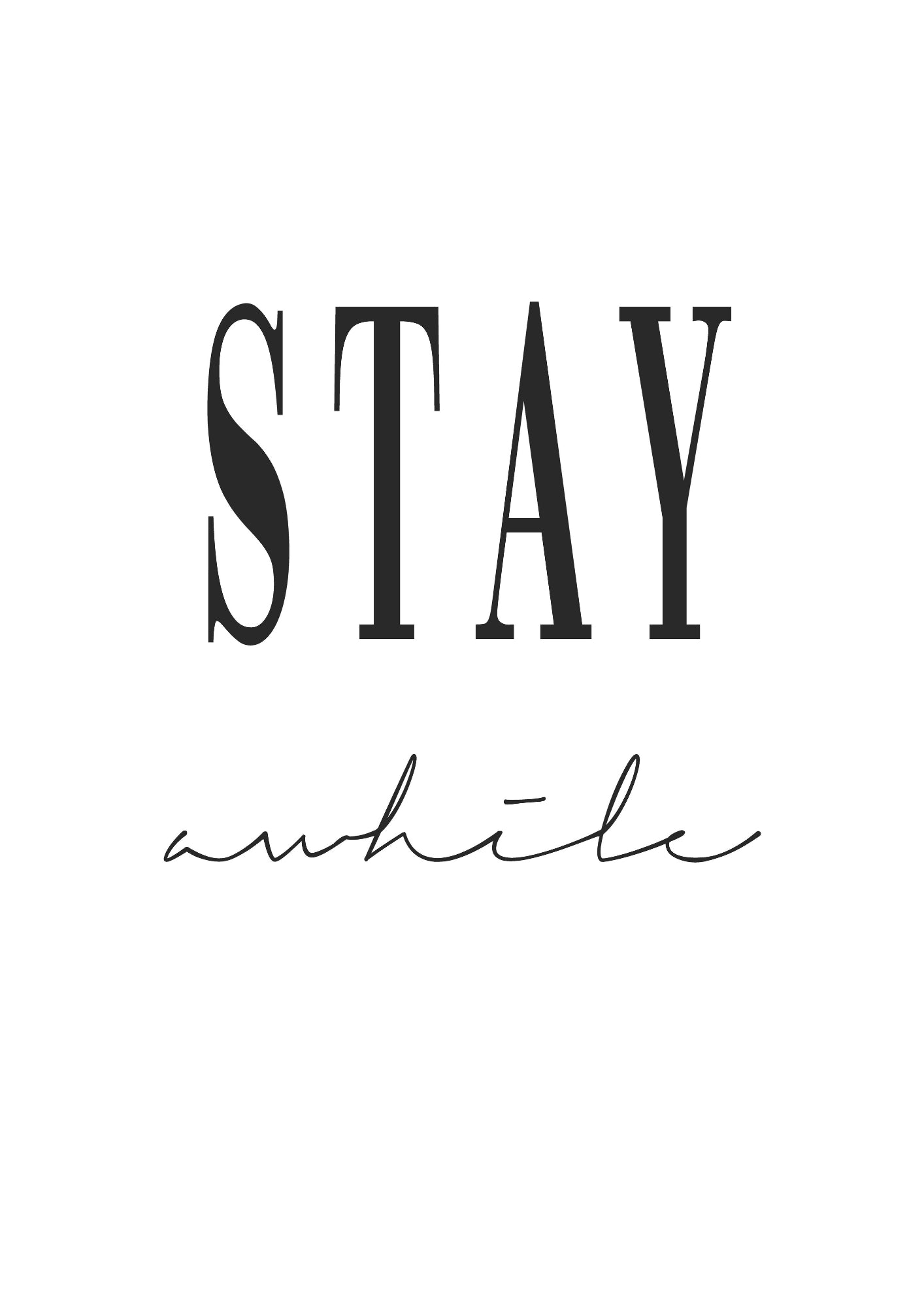 Zostań Na Dłużej Plakat