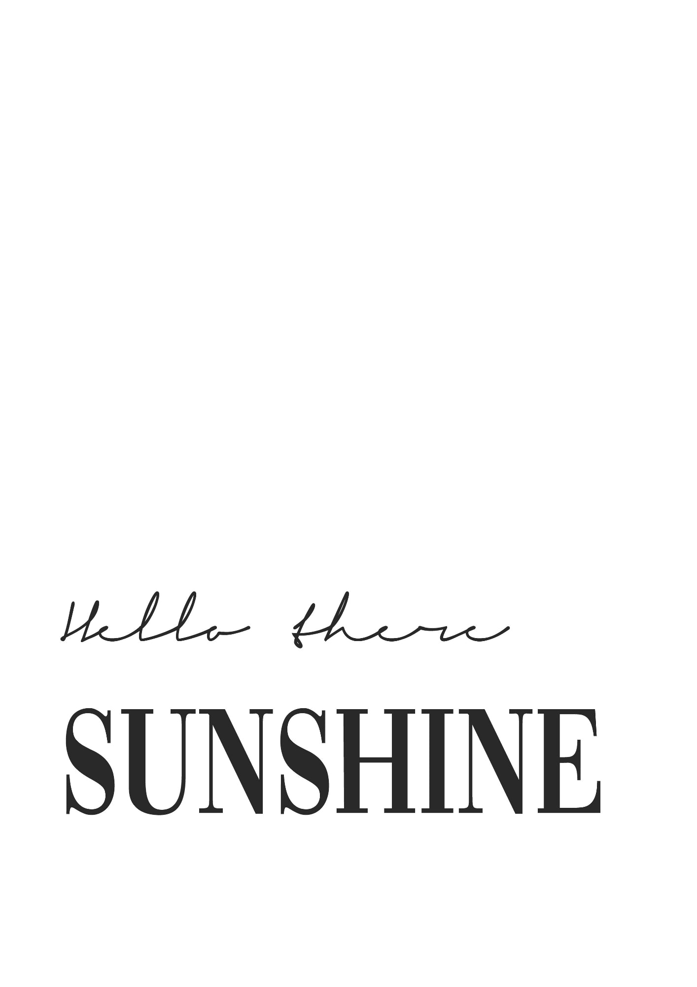 Witaj Letnie Słońce Plakat