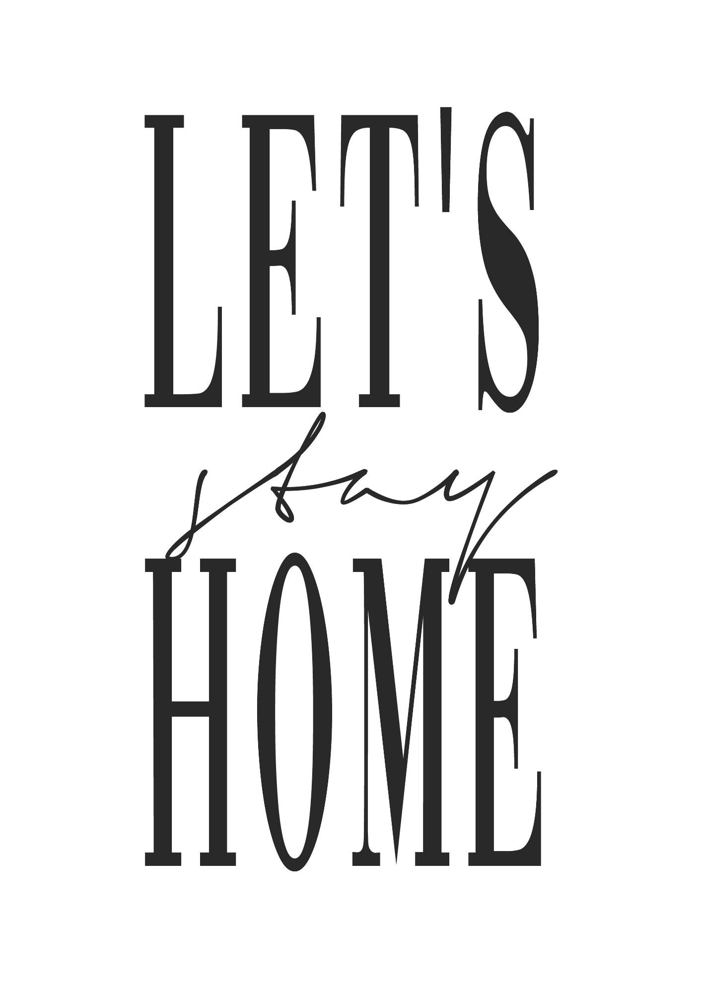 Zostań w Domu Relaks Plakat