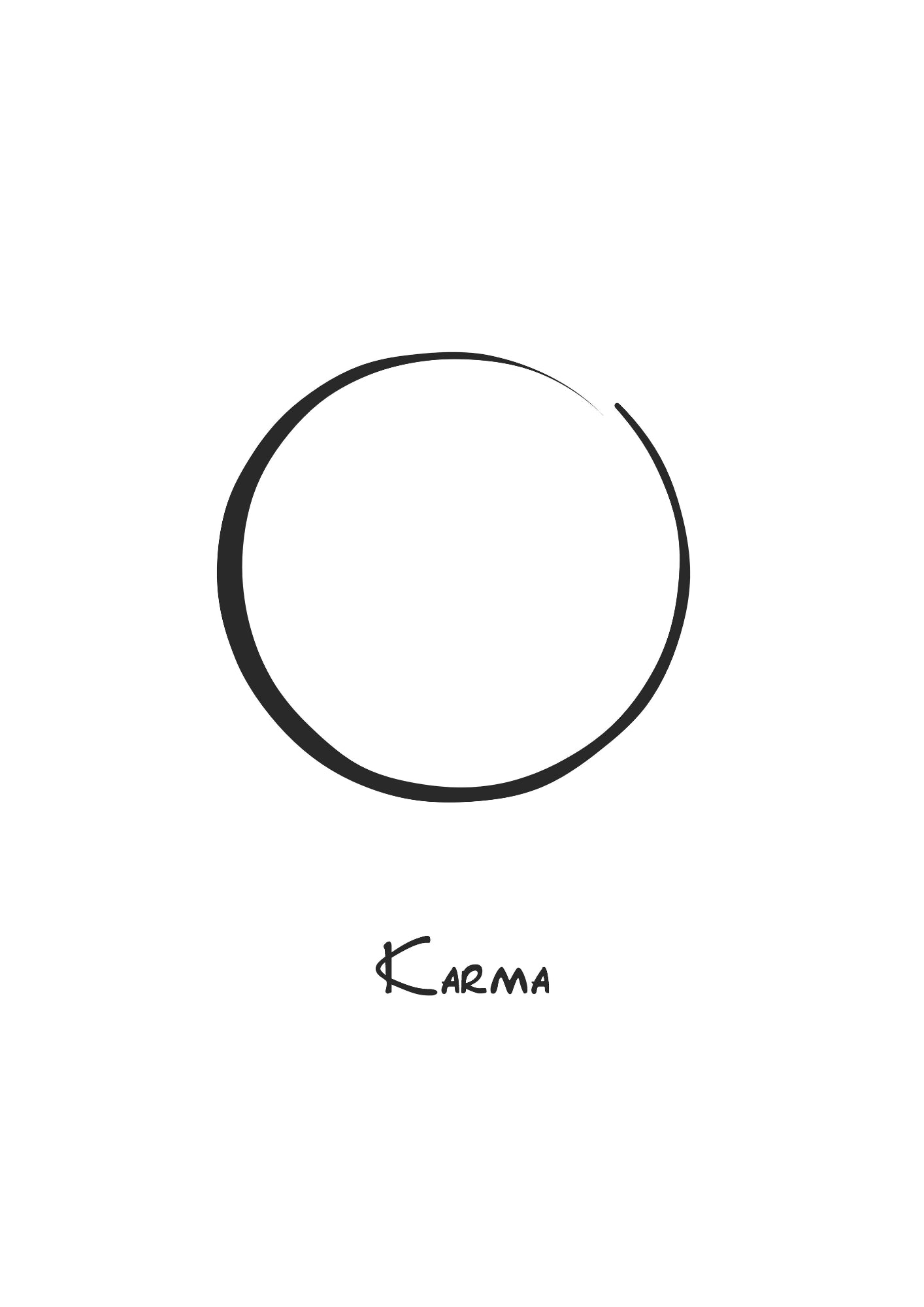 Okrąg Życia Karma Plakat