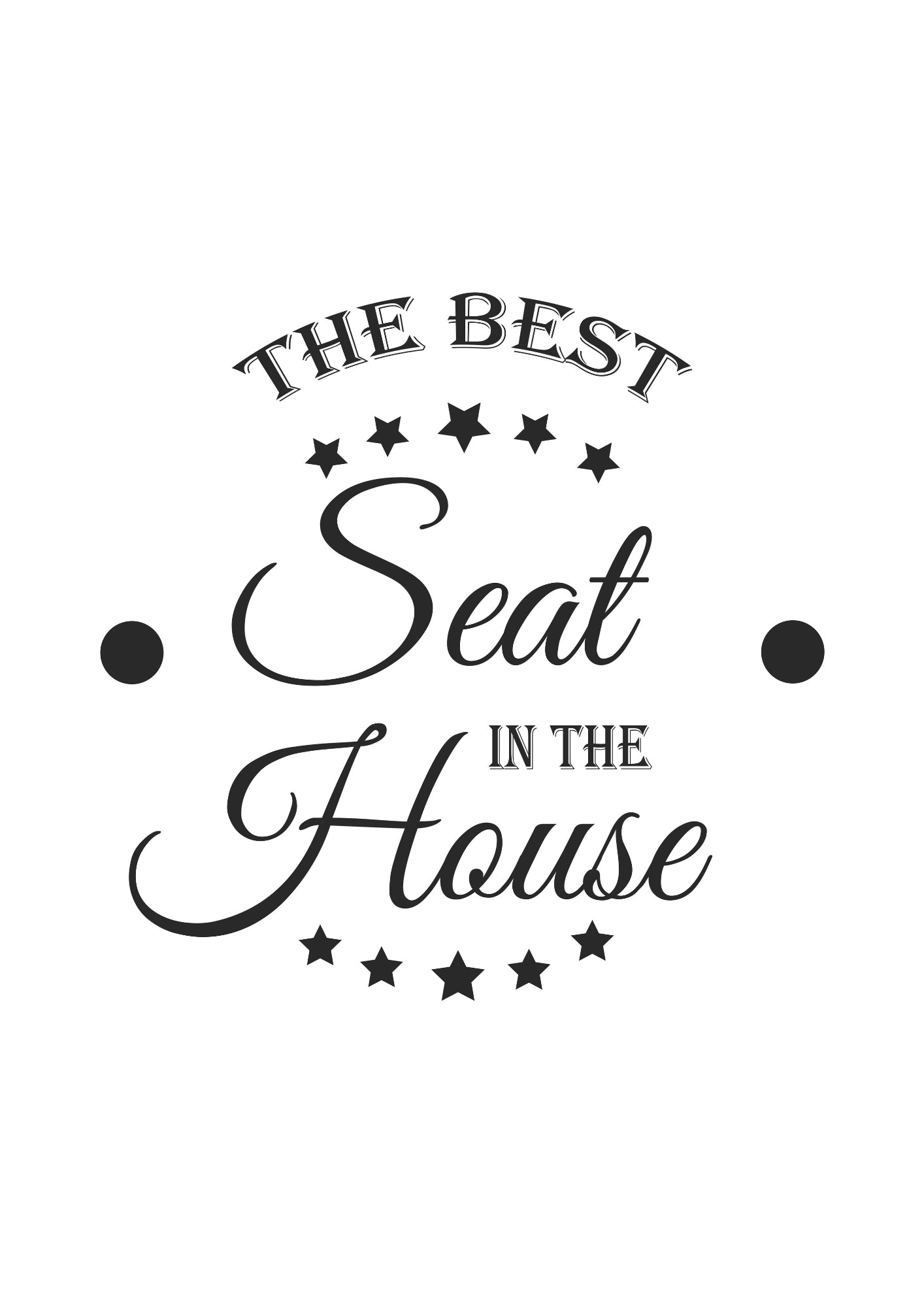 Najlepsze Miejsce w Domu Plakat