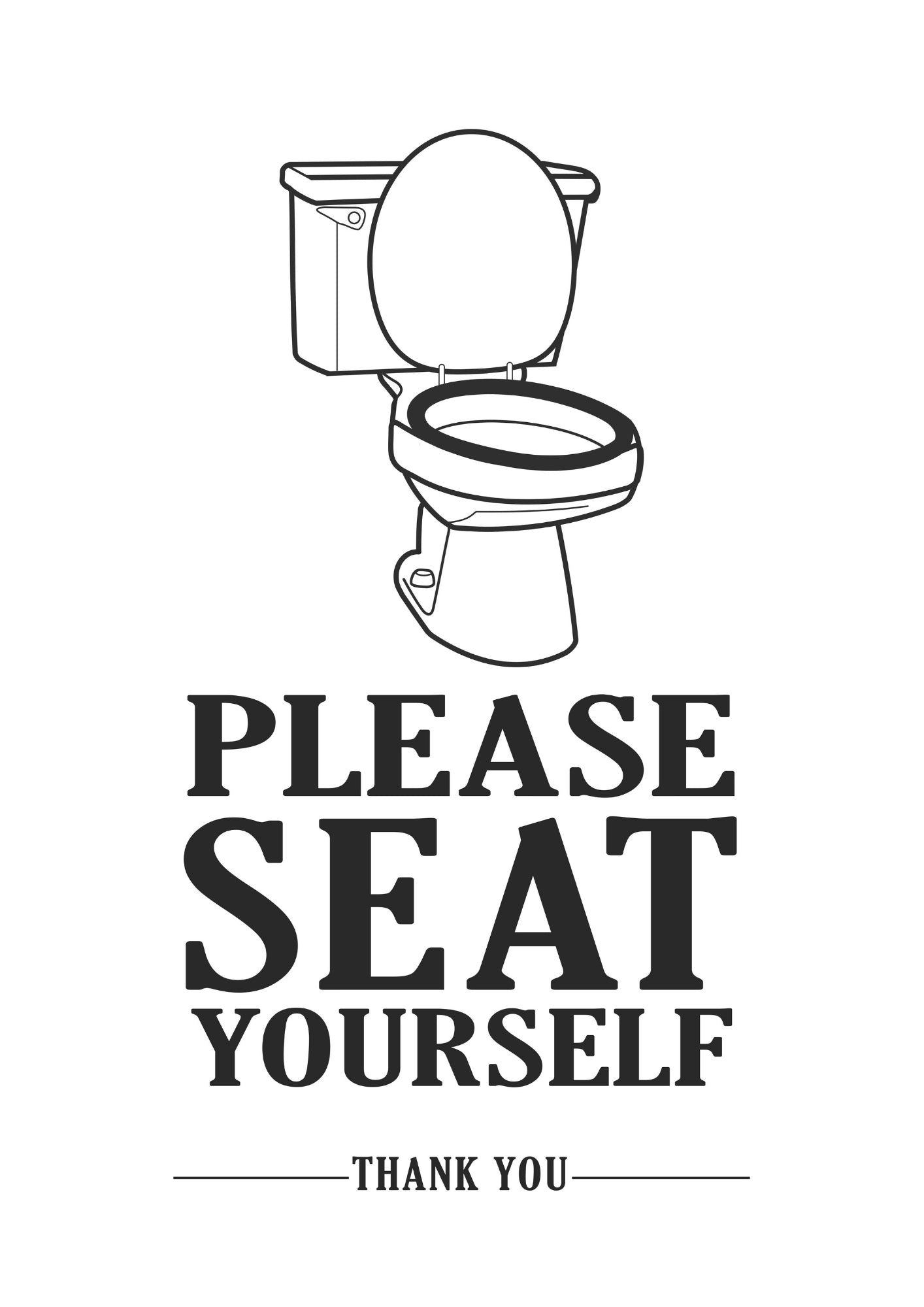 Proszę Usiądź Wygodnie Plakat