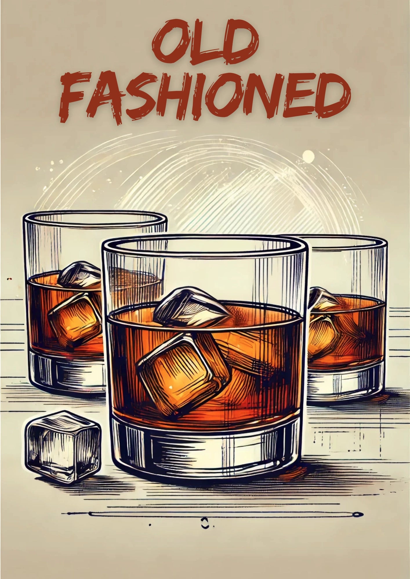 Koktajlowe Klimaty Old Fashioned Plakat