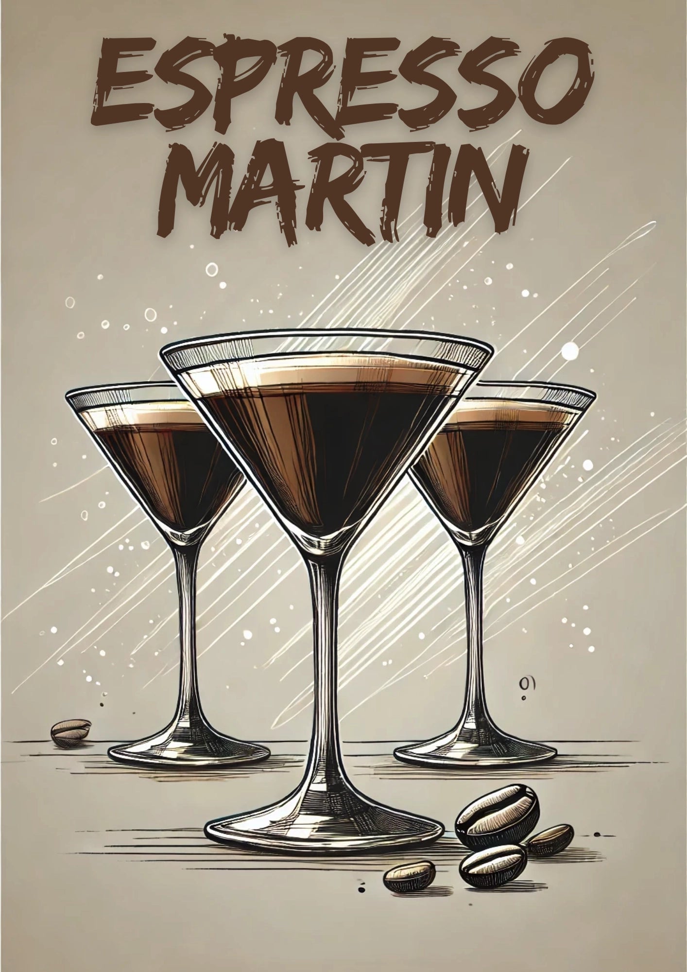 Kawiarniane Marzenia Martini Plakat