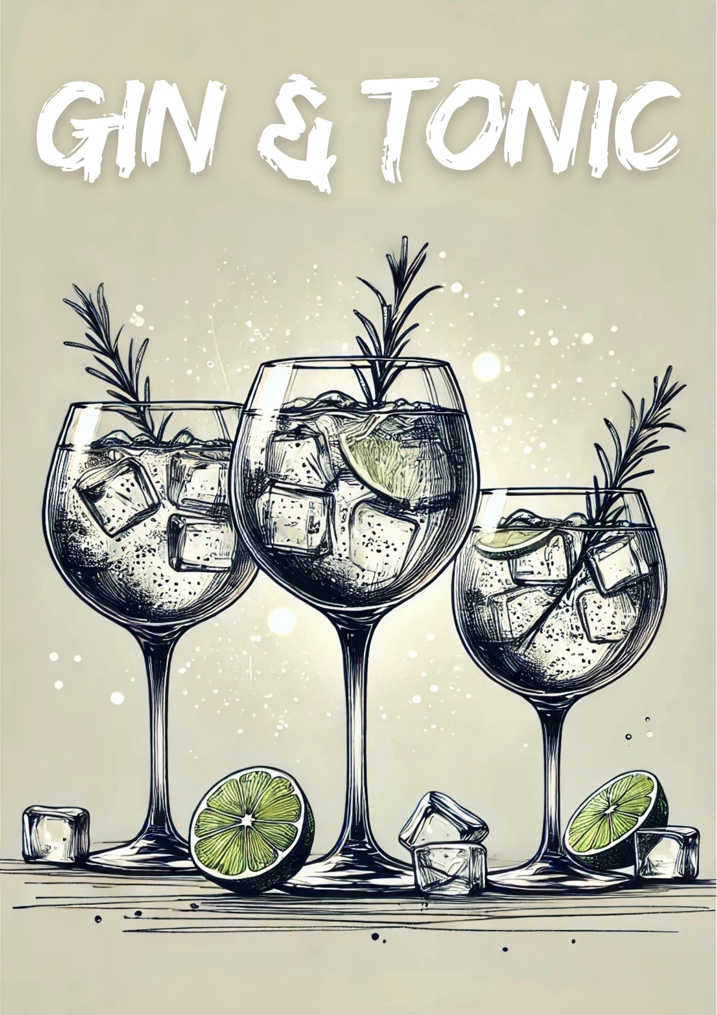 Orzeźwiający Klimat Gin Tonic Plakat