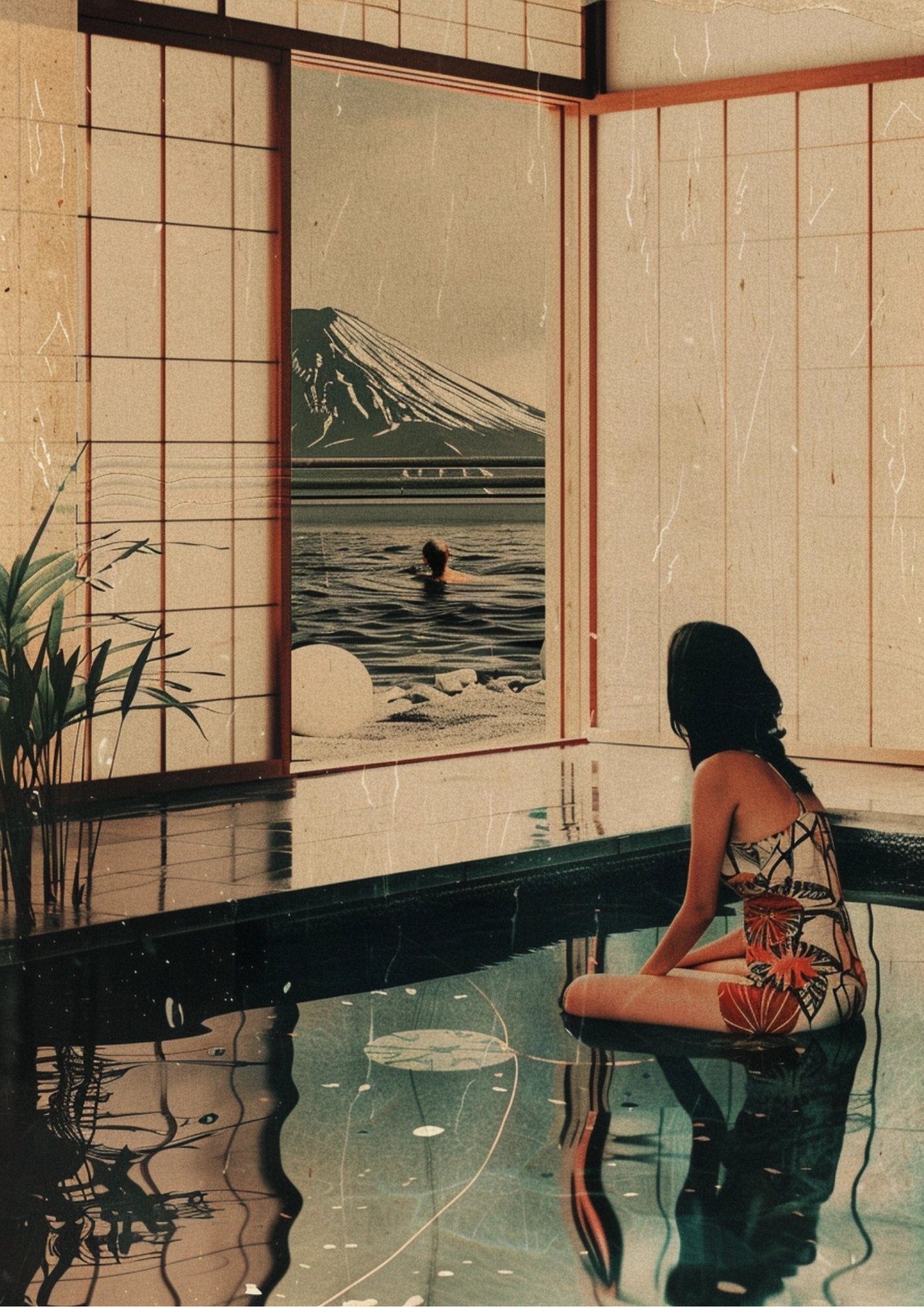 Japoński Spokój Przy Wodzie Plakat