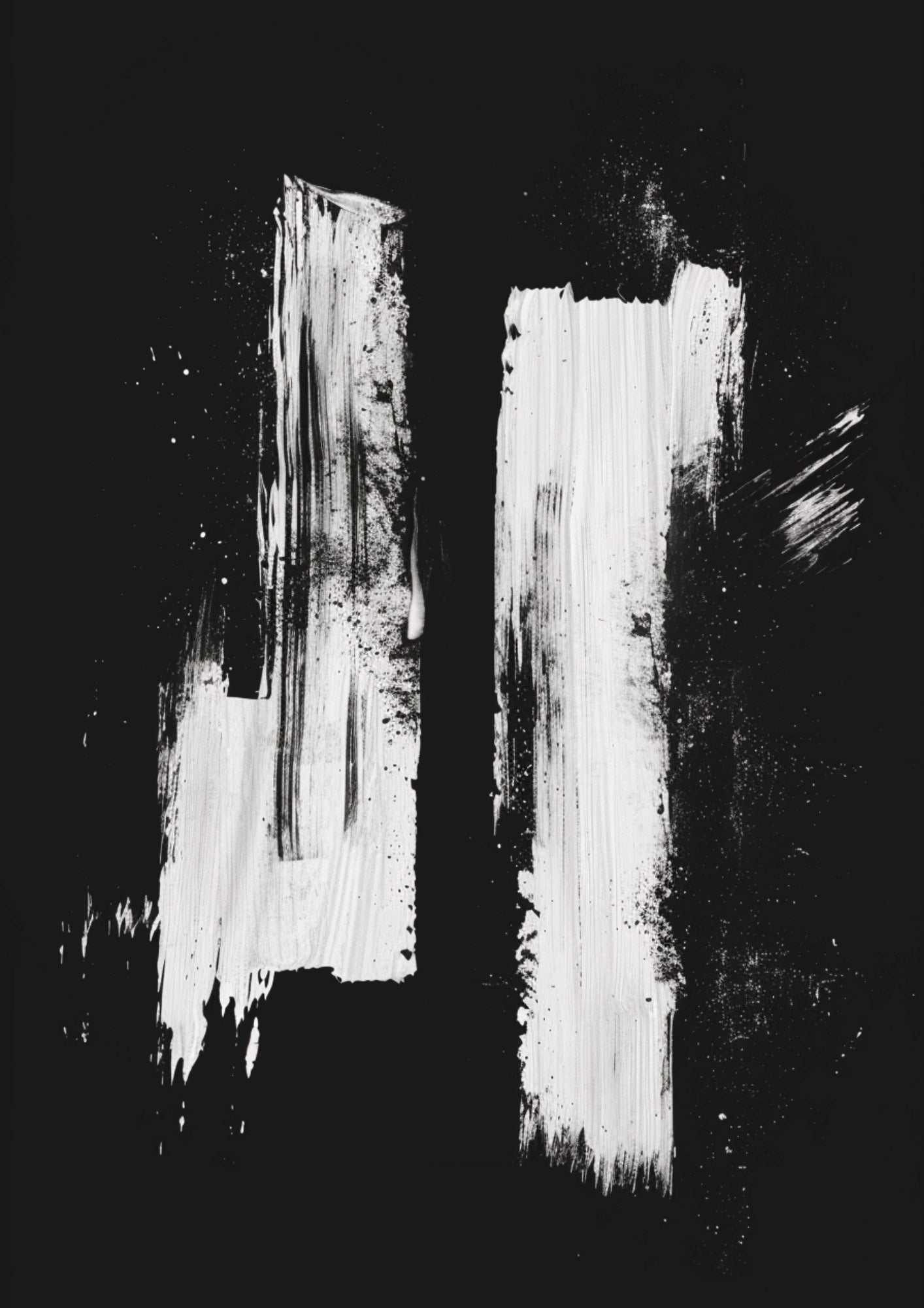 Minimalistyczna Czerń i Biel Plakat