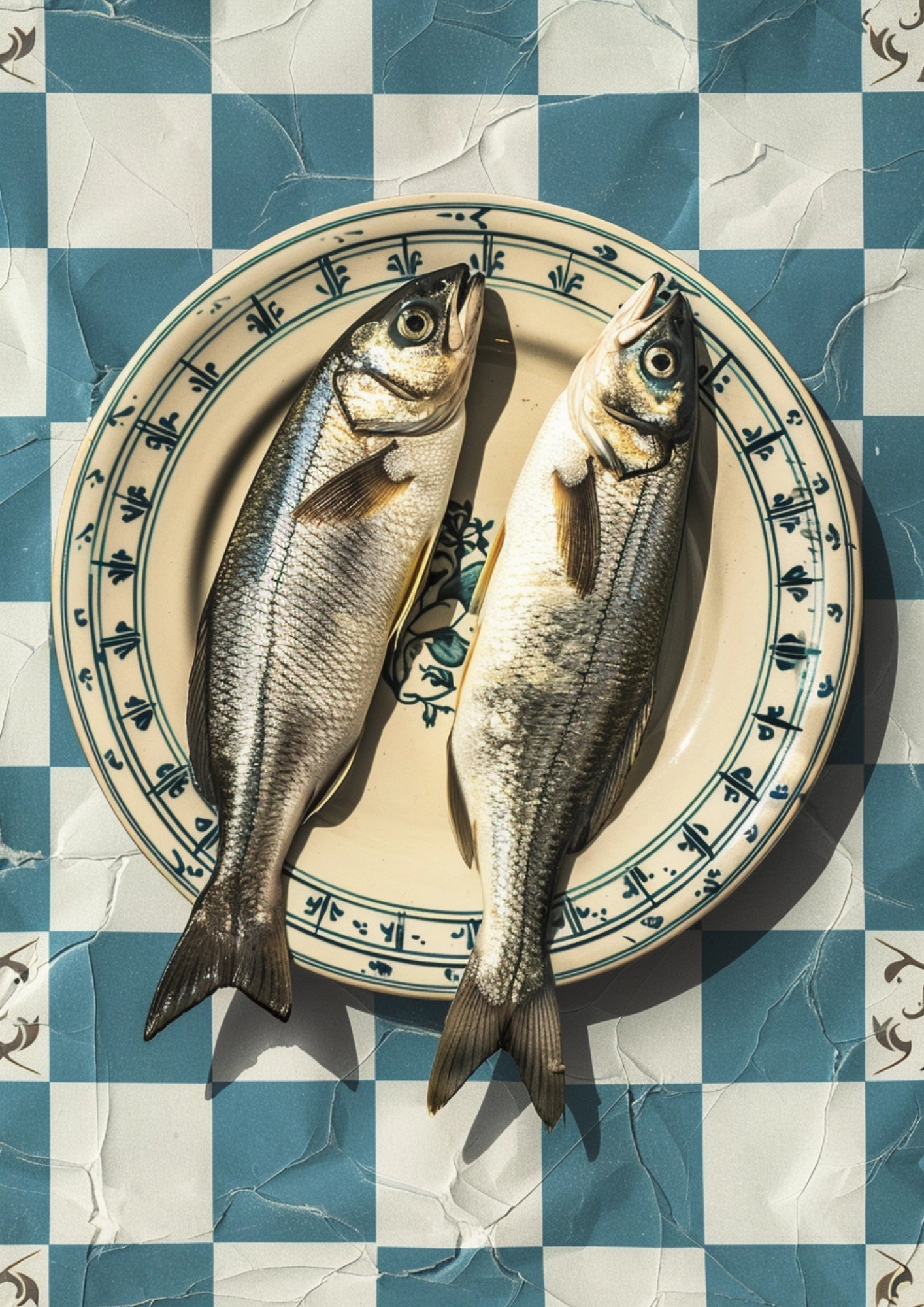 Romantyczna Uczta Rybacka Plakat