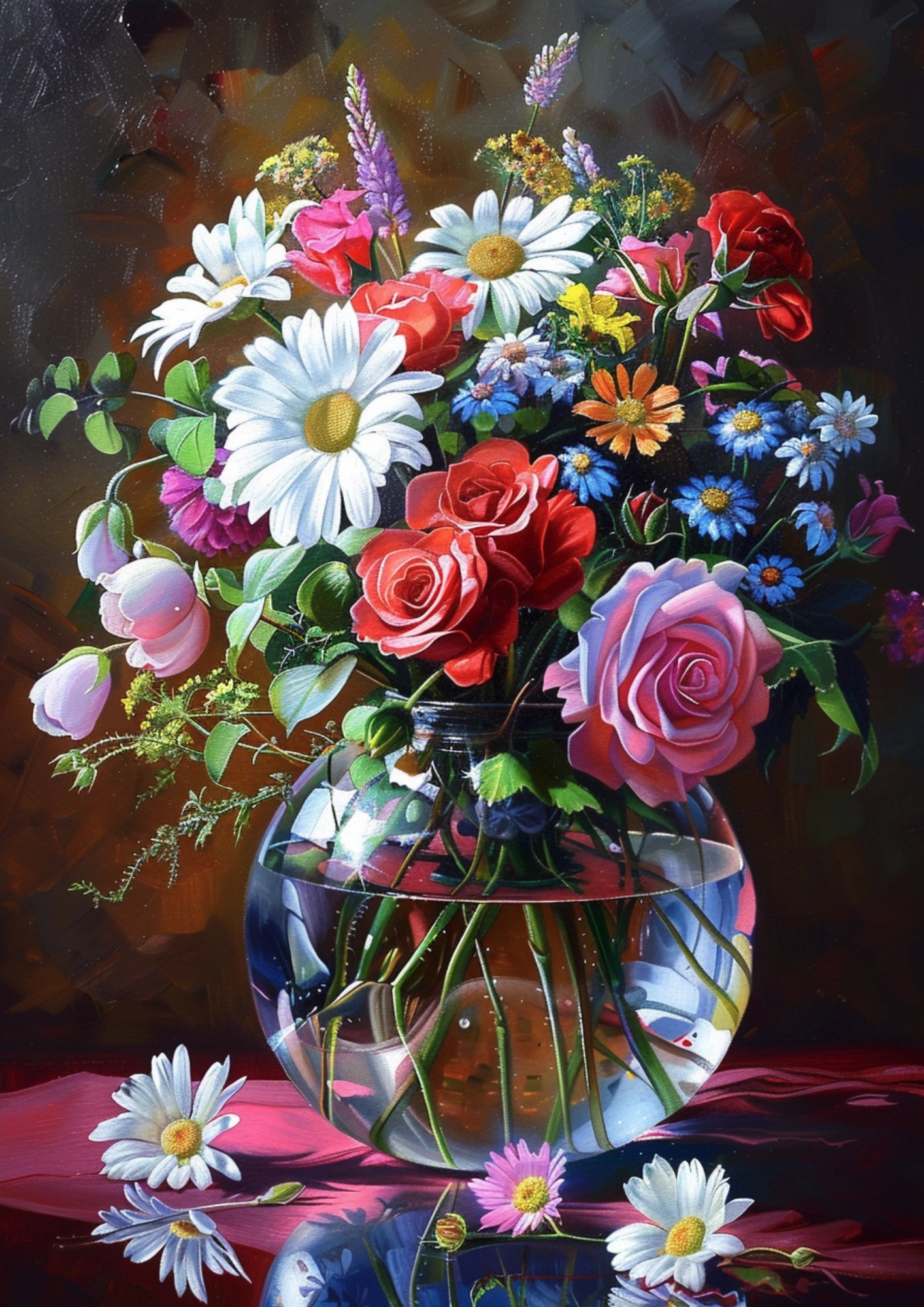 Kwiatowy Bukiet Szczęścia Plakat