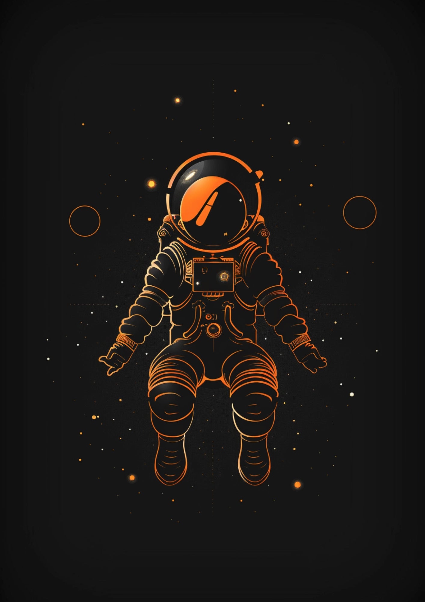 Kosmiczny Zen Astronauty Plakat