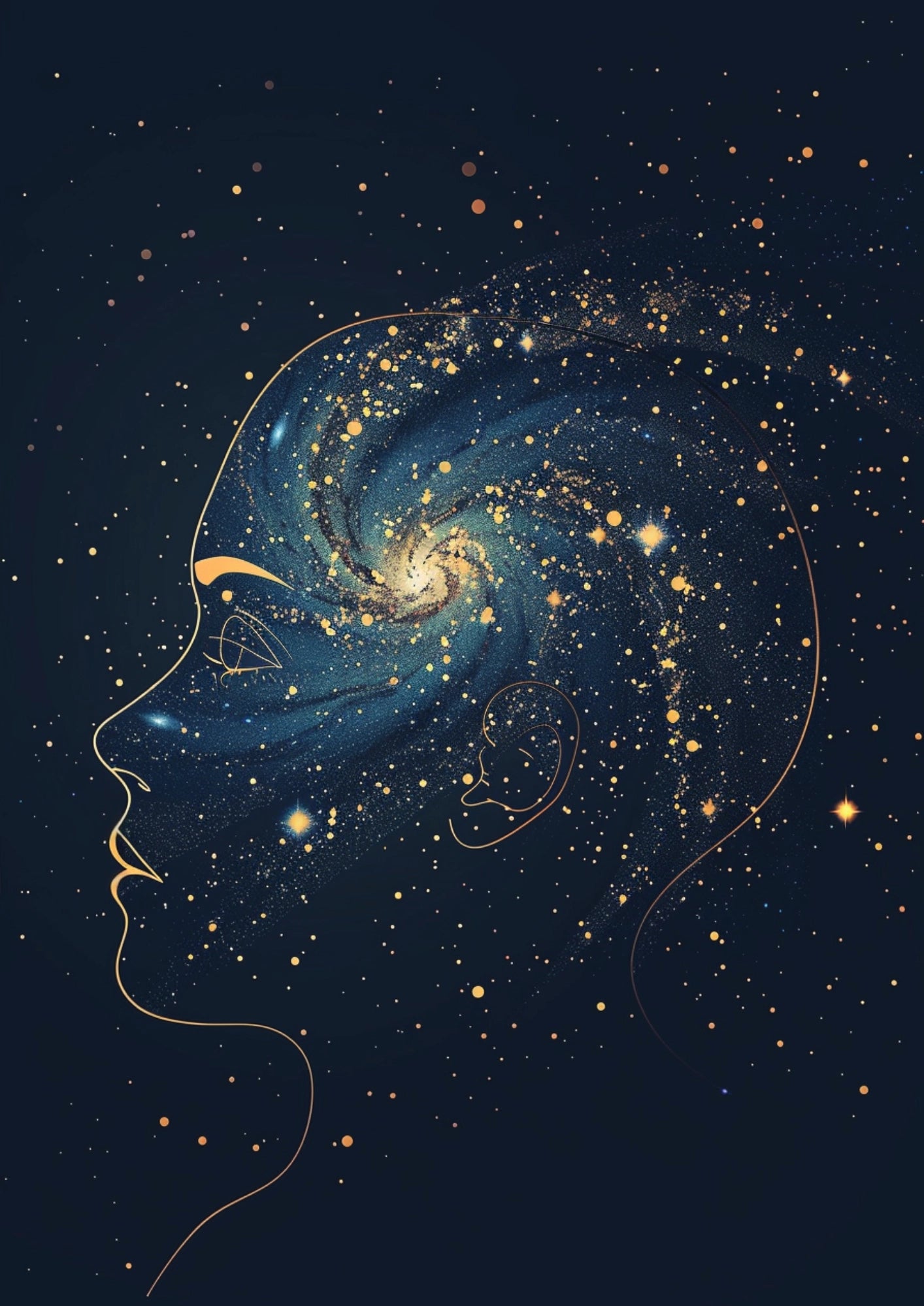 Galaktyczna Głębia Twoich Myśli Plakat