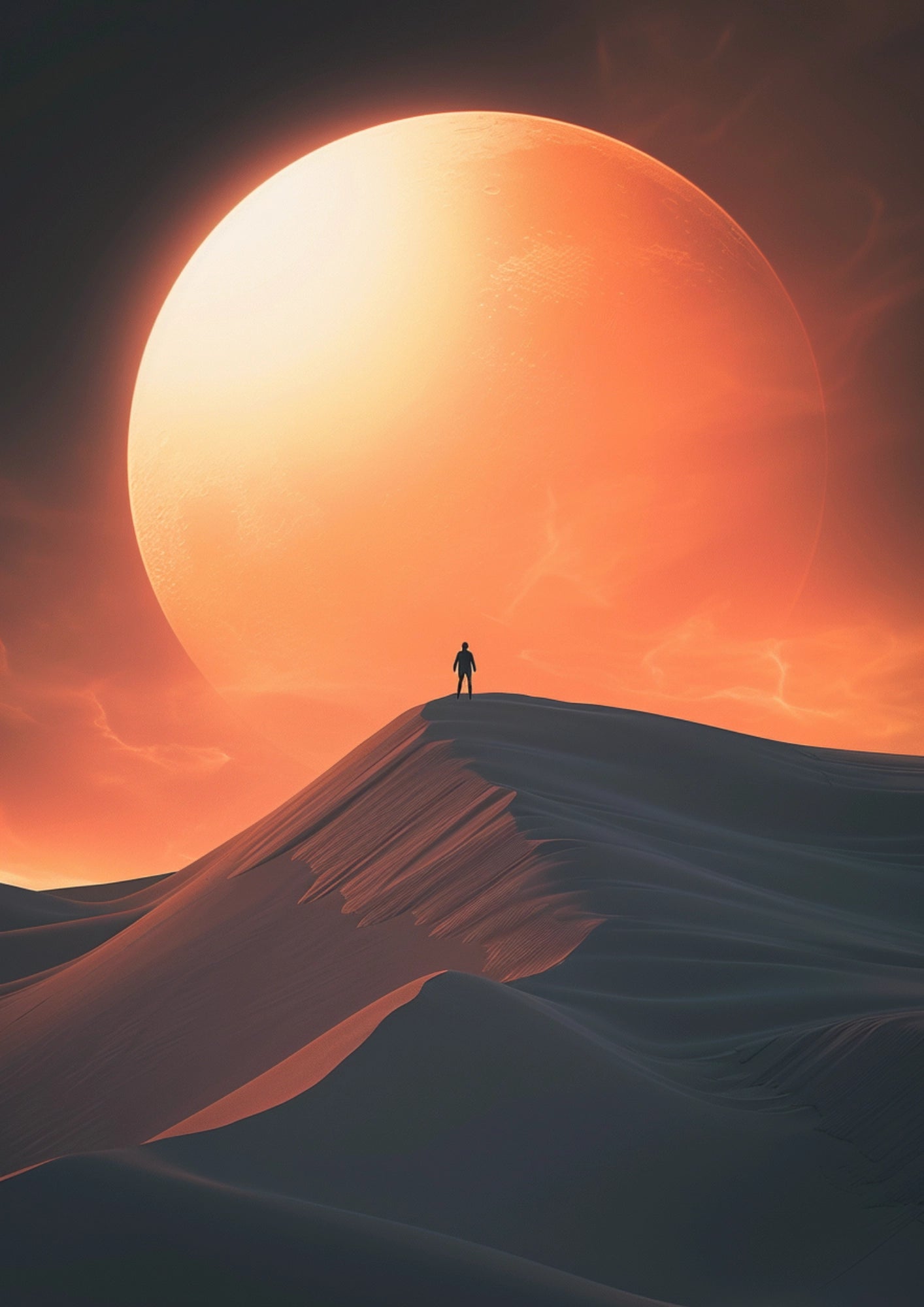 Podróżnik w Świetle Księżyca Plakat