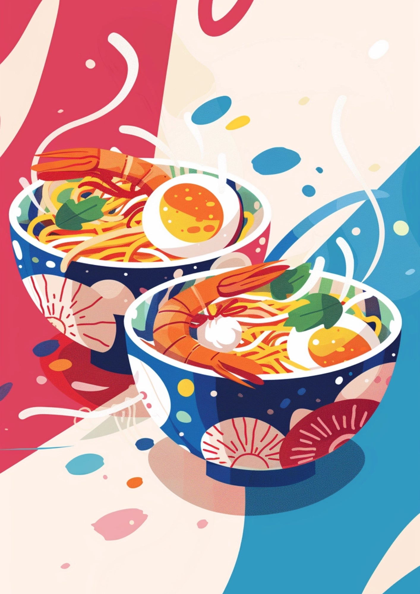 Orientalna Uczta Ramen Plakat