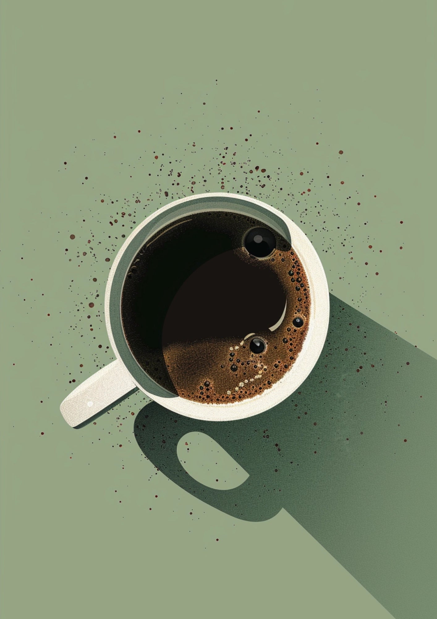 Poranna Kawa na Trawie Plakat