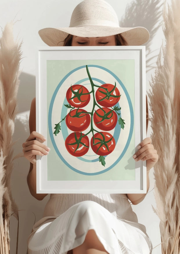 Vintage Smak Świeżych Pomidorów Plakat