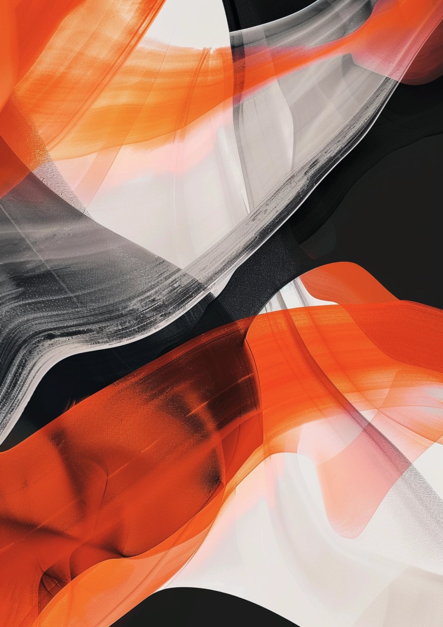 Abstrakcyjna Symfonia Barw Plakat