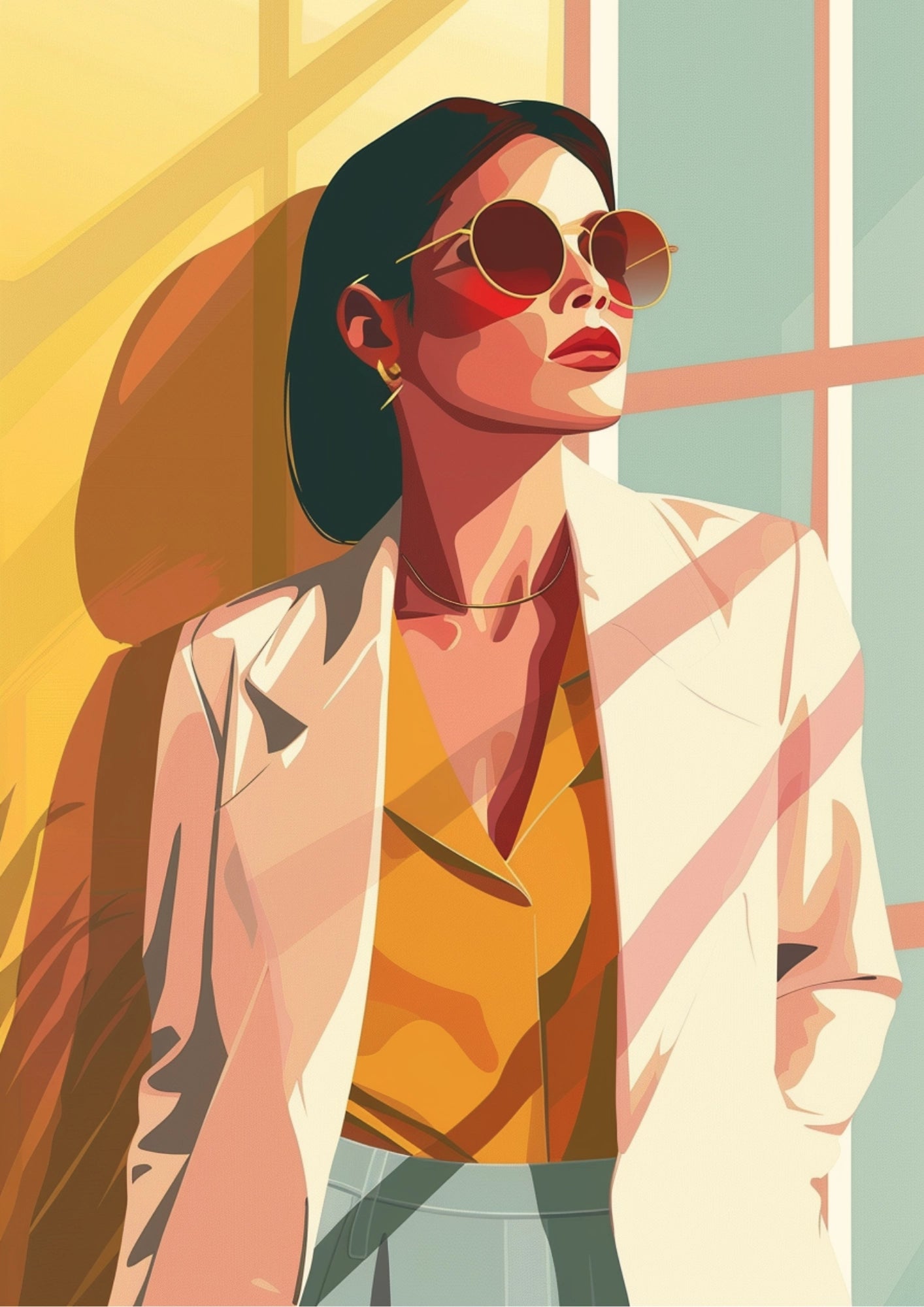 Letnie Słońce Mody Plakat