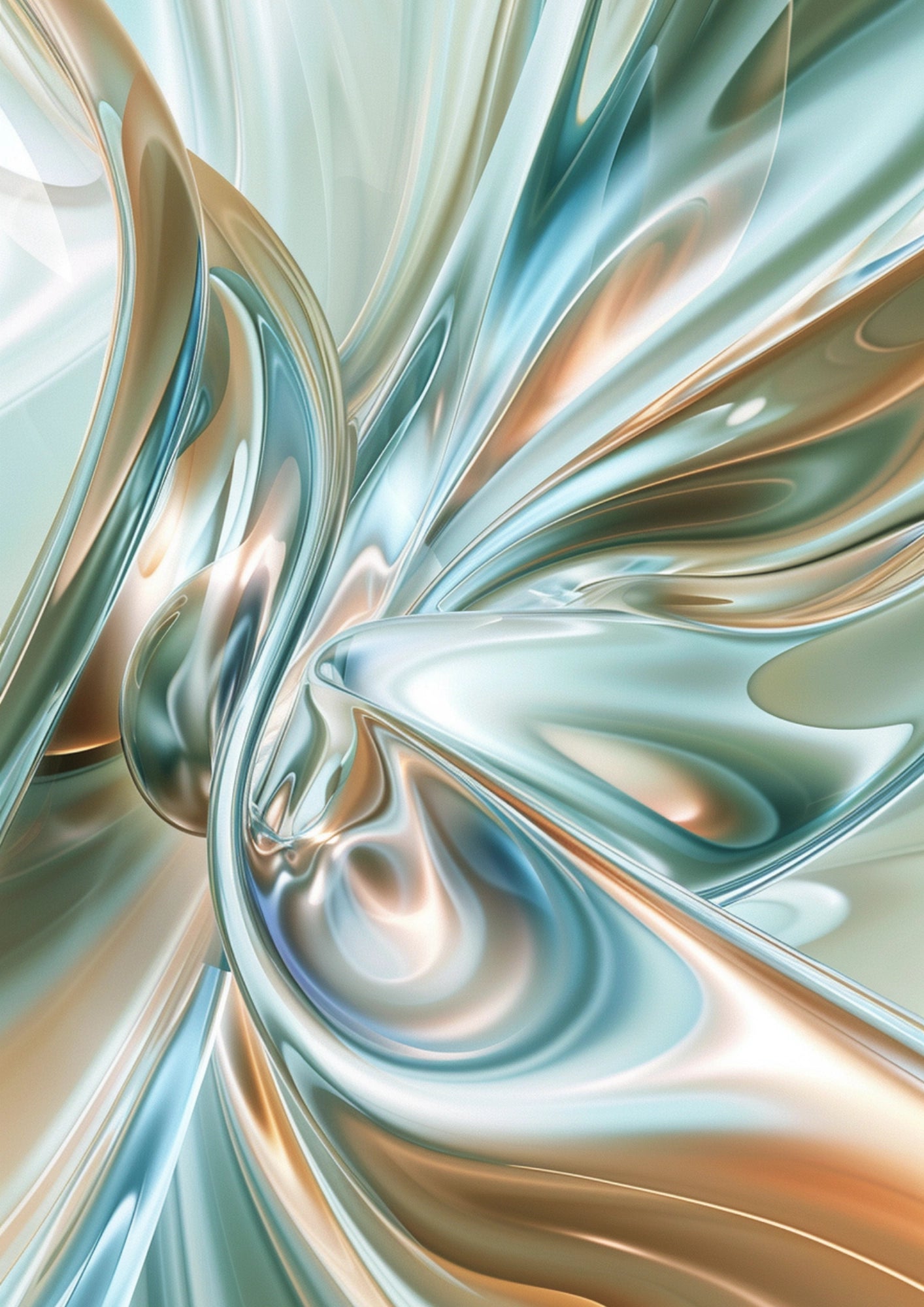 Abstrakcyjne Wirujące Kolory Plakat