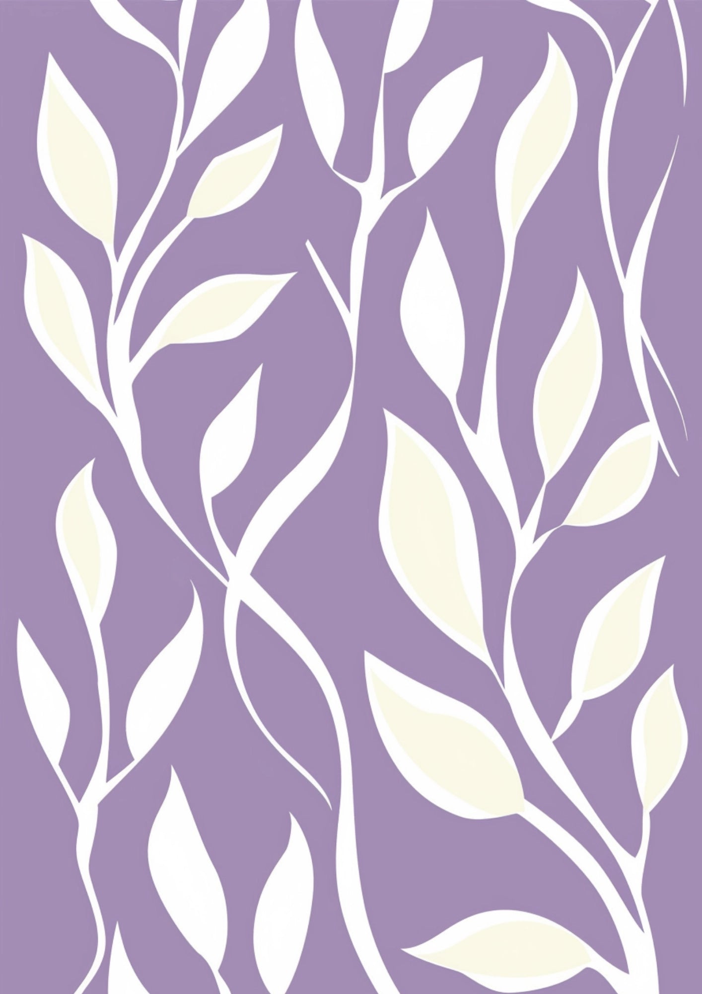 Elegancka Fioletowa Natura Plakat