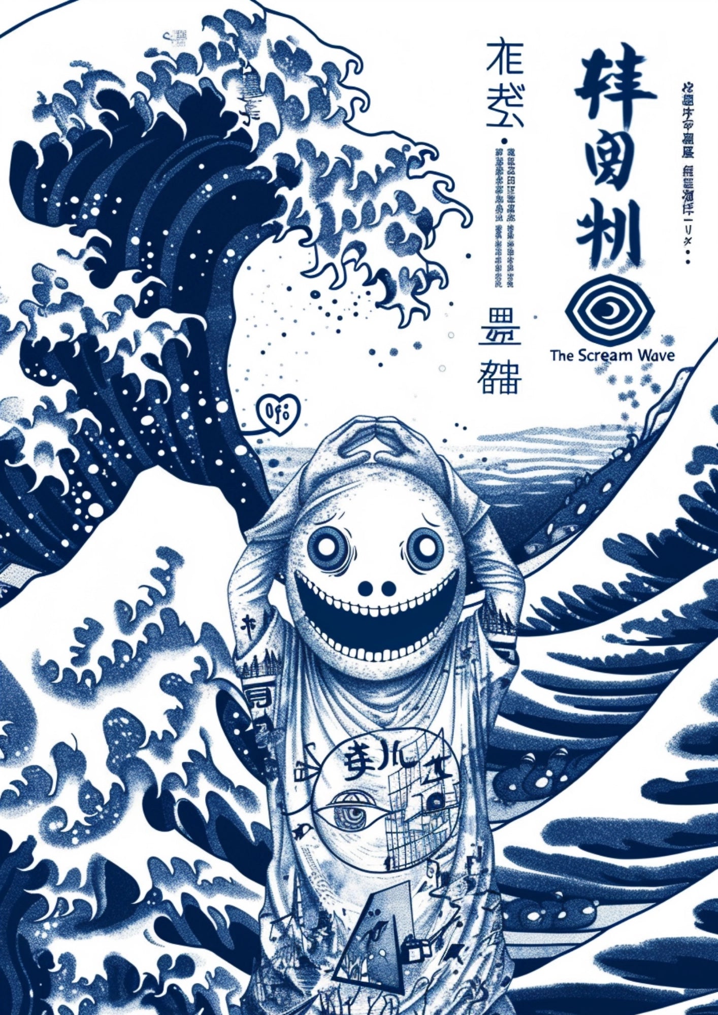 Fala i Krzyk Anime Plakat