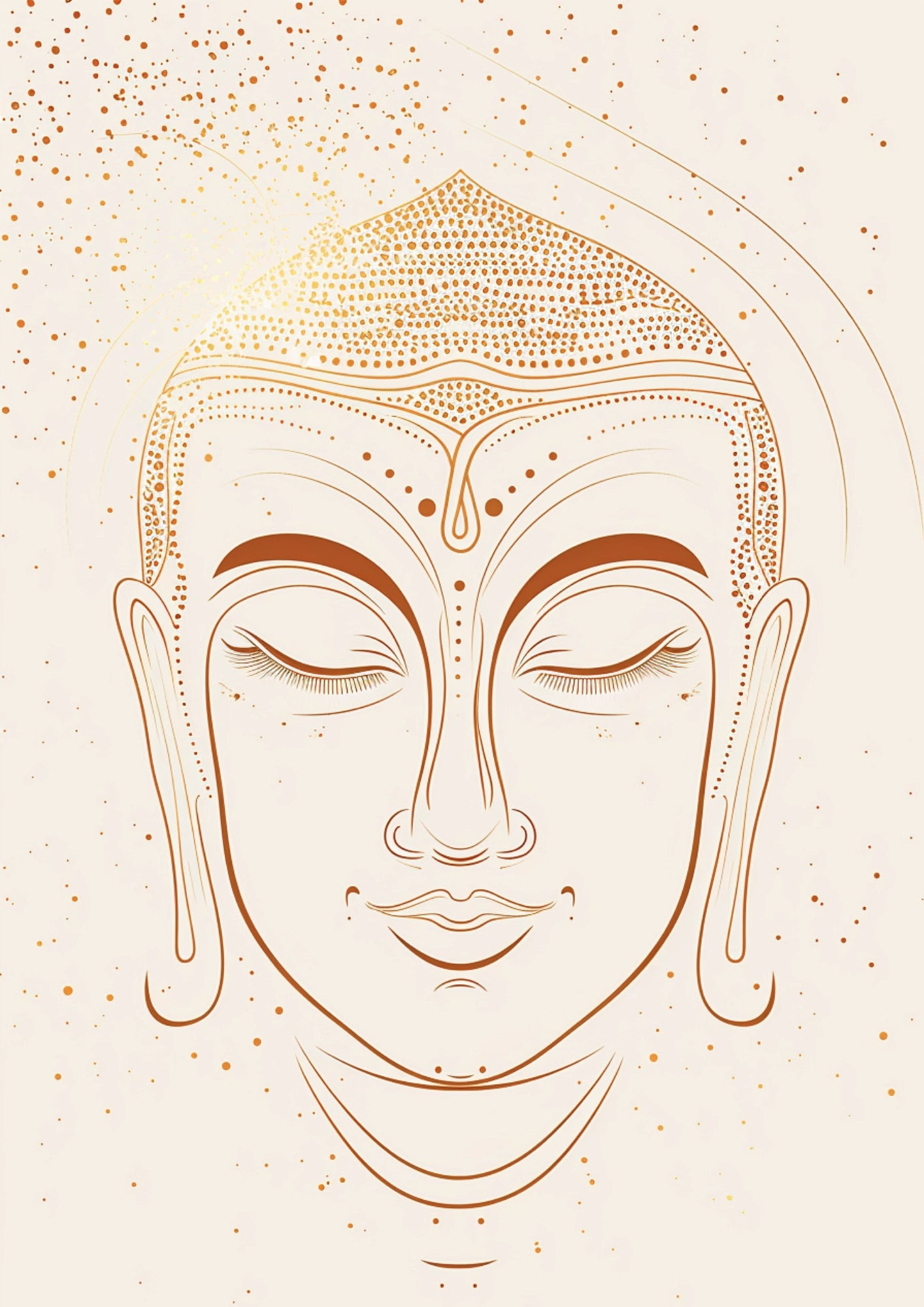 Złote Oblicze Buddy Plakat