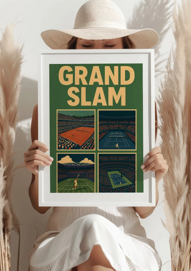Cztery Korty Wielkiego Szlema Plakat