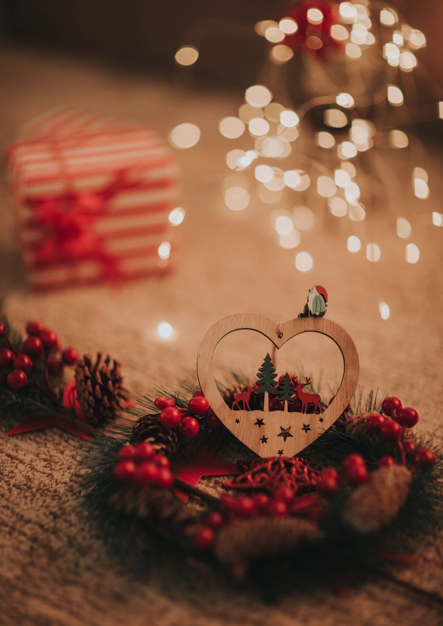 Świąteczna Magia Serce Plakat