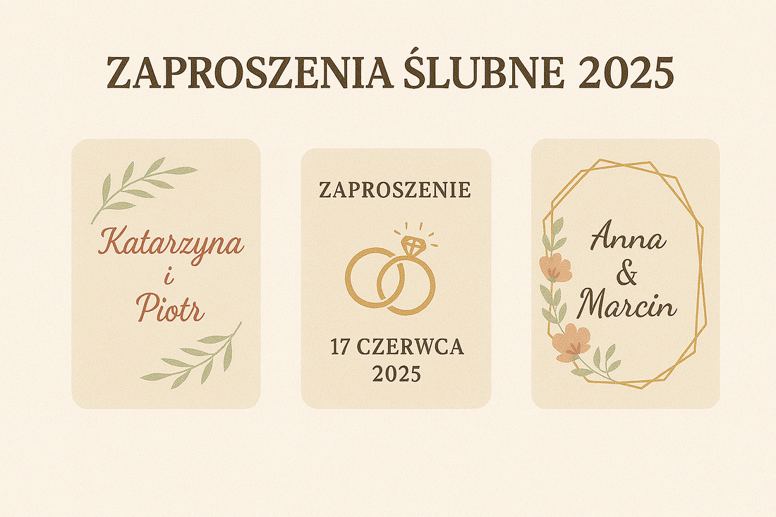 Zaproszenia ślubne 2025 – trendy, kolory i personalizowane inspiracje