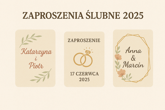 Zaproszenia ślubne 2025 – trendy, kolory i personalizowane inspiracje