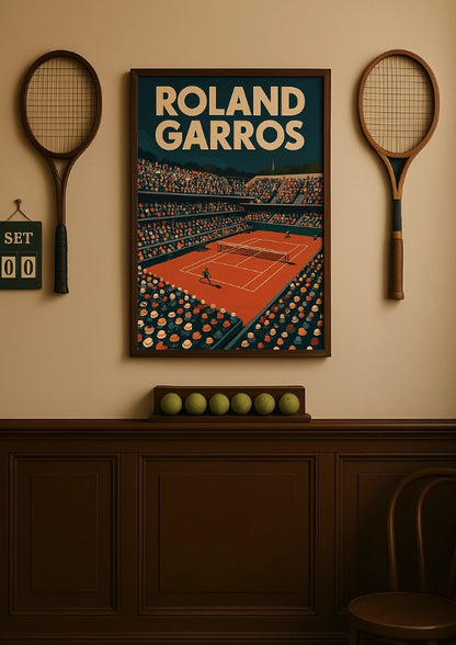 Słoneczne Starcie na Roland Garros Plakat