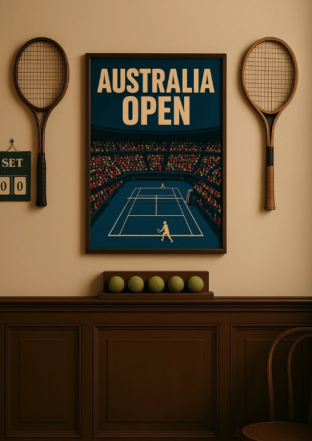 Nocna Walka na Błękicie Australia Open Plakat