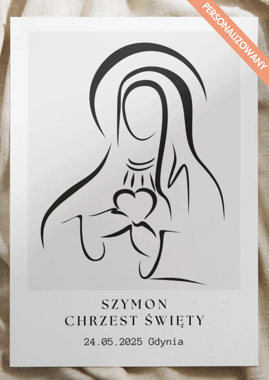 Personalizowany Plakat na Chrzest Święty – Wyjątkowa Pamiątka