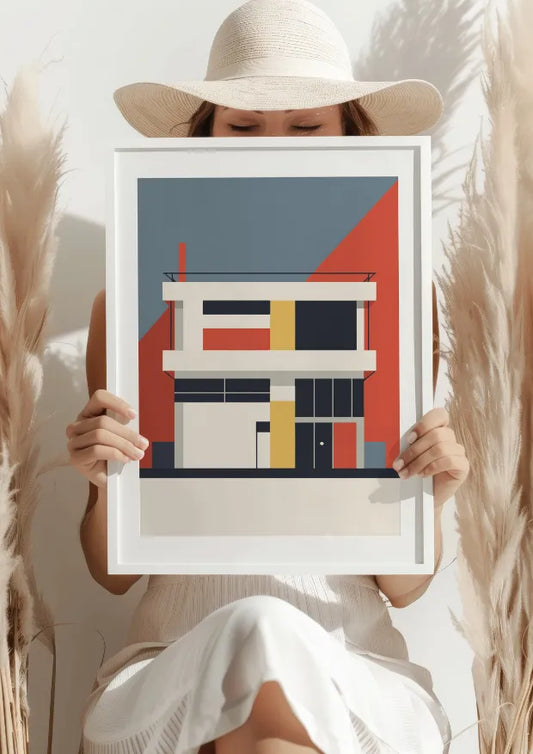 Nowoczesny Dom Bauhaus Plakat