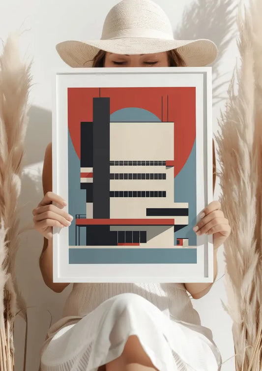 Modernistyczna Architektura Bauhaus Plakat
