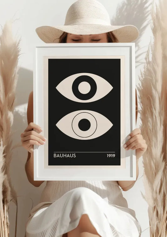 Bauhausowe Oko Nowoczesności Plakat
