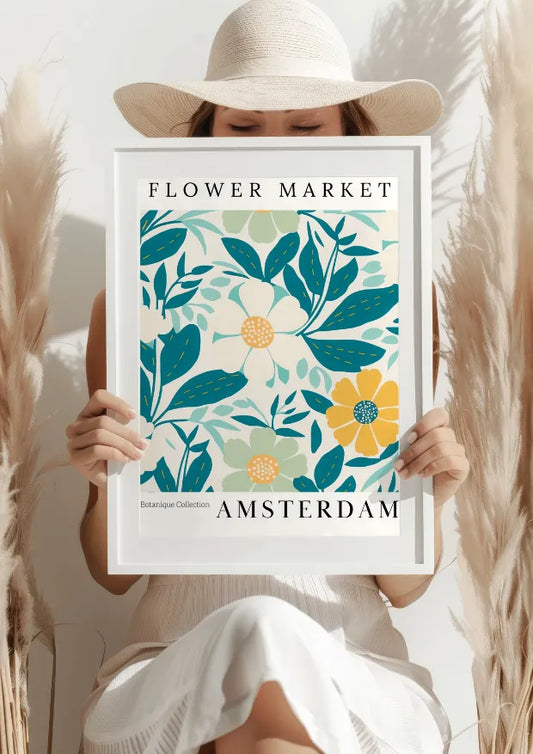 Amsterdam Flower Market Plakat
