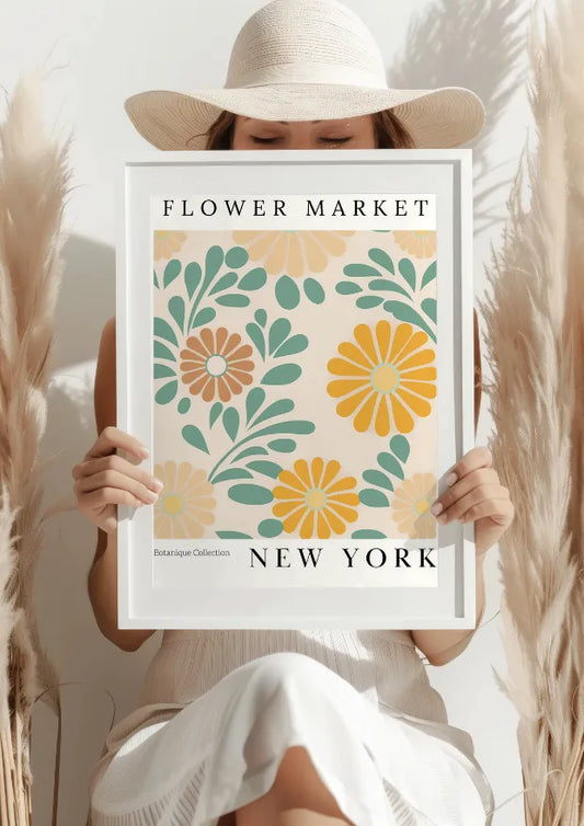 New York Flower Market Plakat