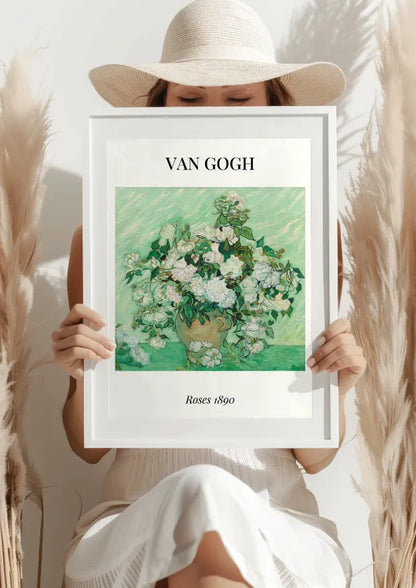 Van Gogh Białe Róże 1890 Plakat